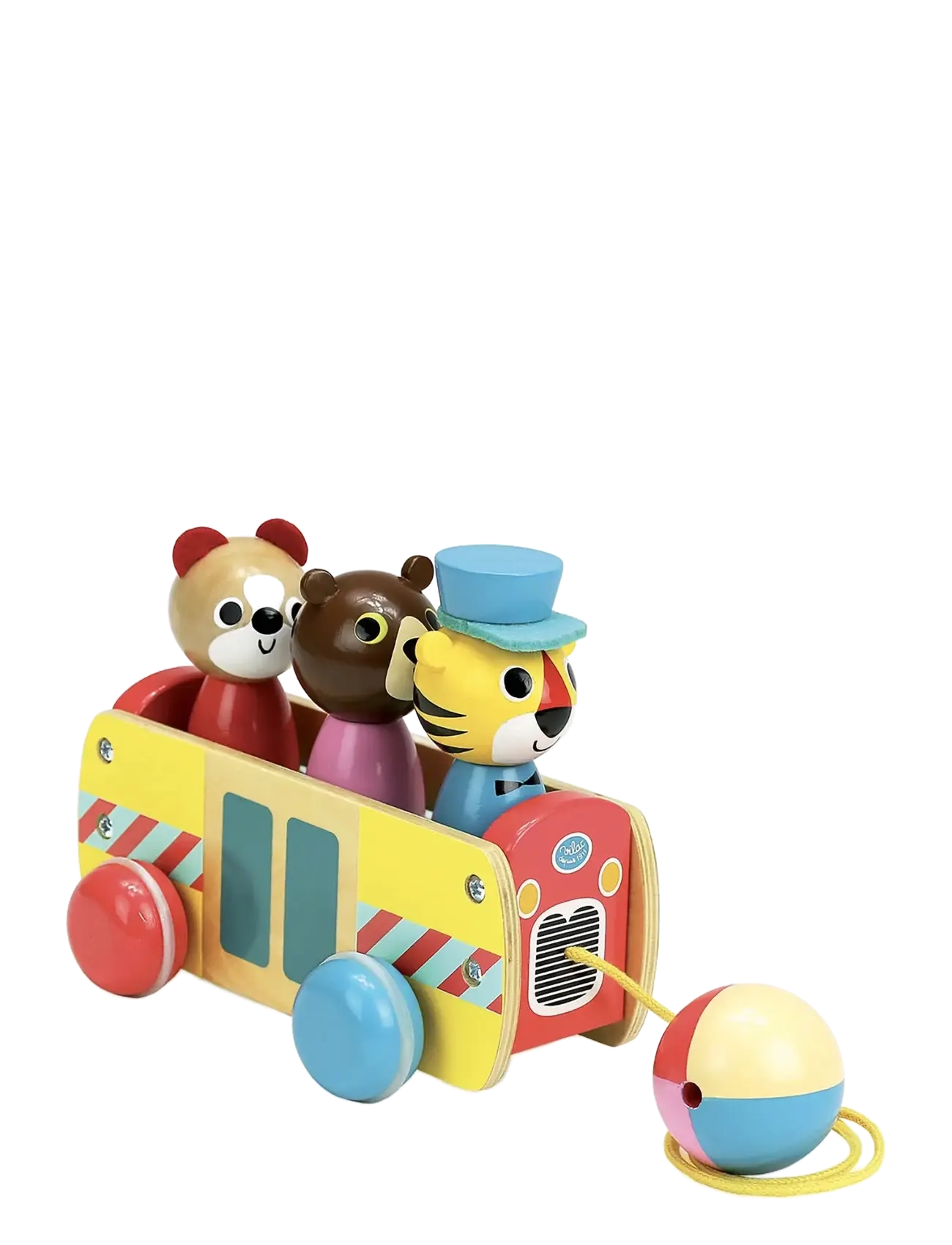 Vilac Coach pull toy - Jõulukingid - YELLOW / multi