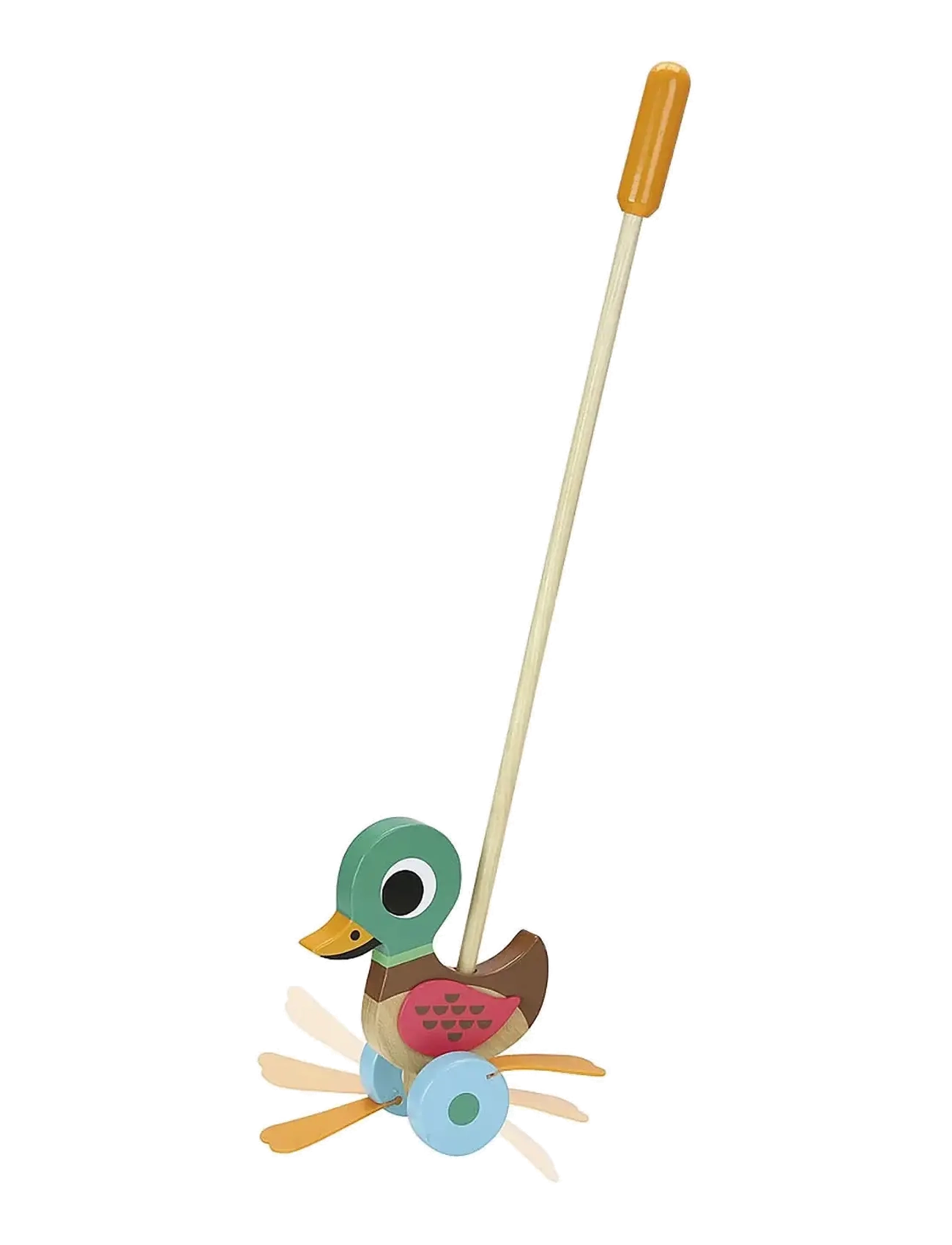 Vilac Duck Push Toy, One Size, Baby Spielzeug, Mehrfarbig/gemustert - Pull Along Kinder