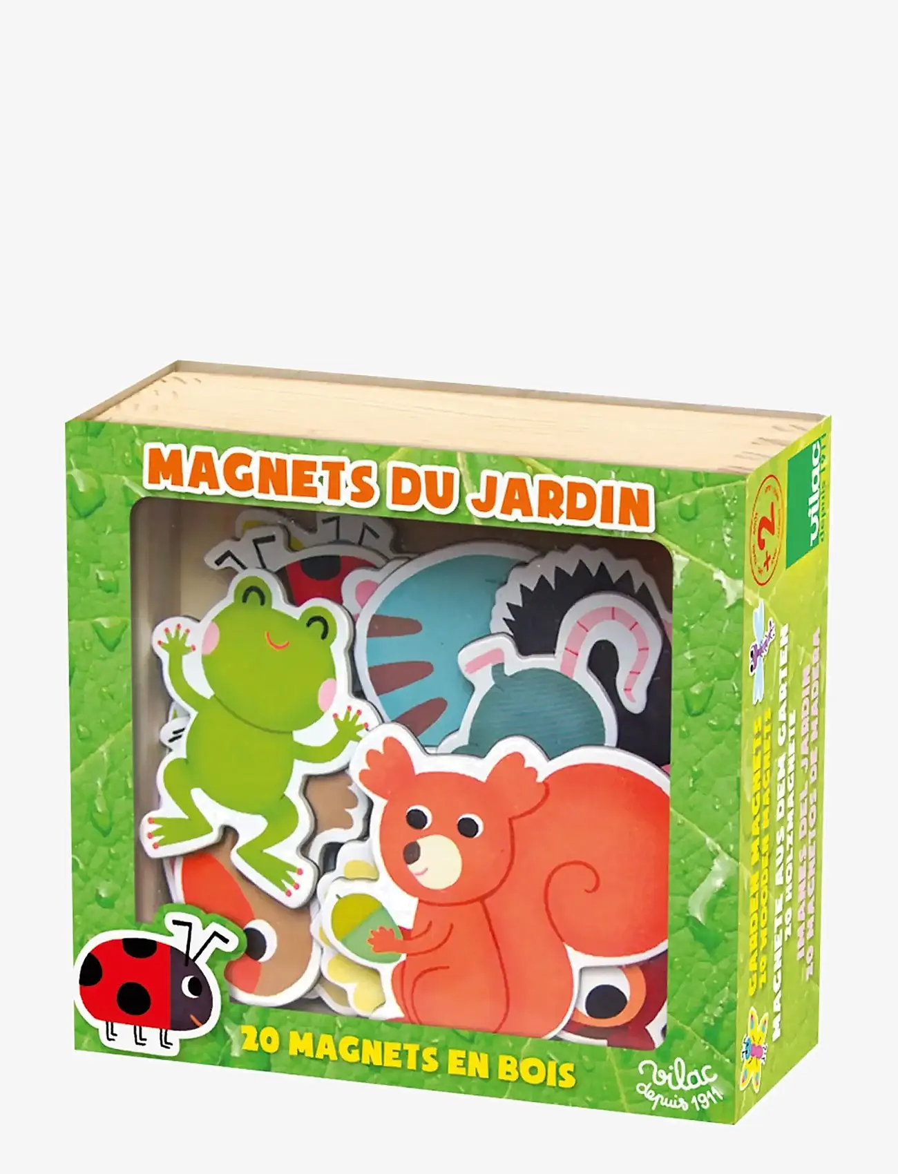 Vilac - 20 Magnets - Garden - legesæt - green - 0
