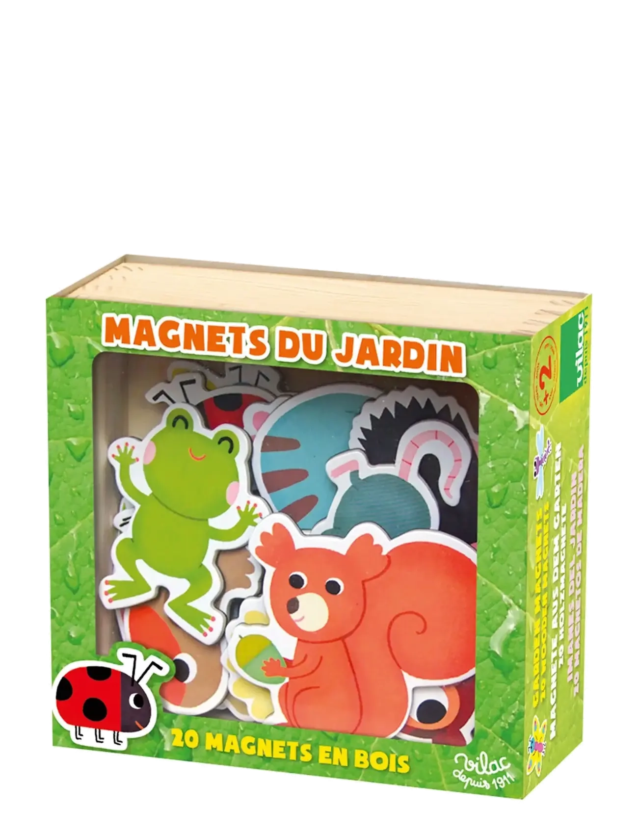 Vilac 20 Magnets - Garden - Leksakssets & Figurer - GREEN / multi