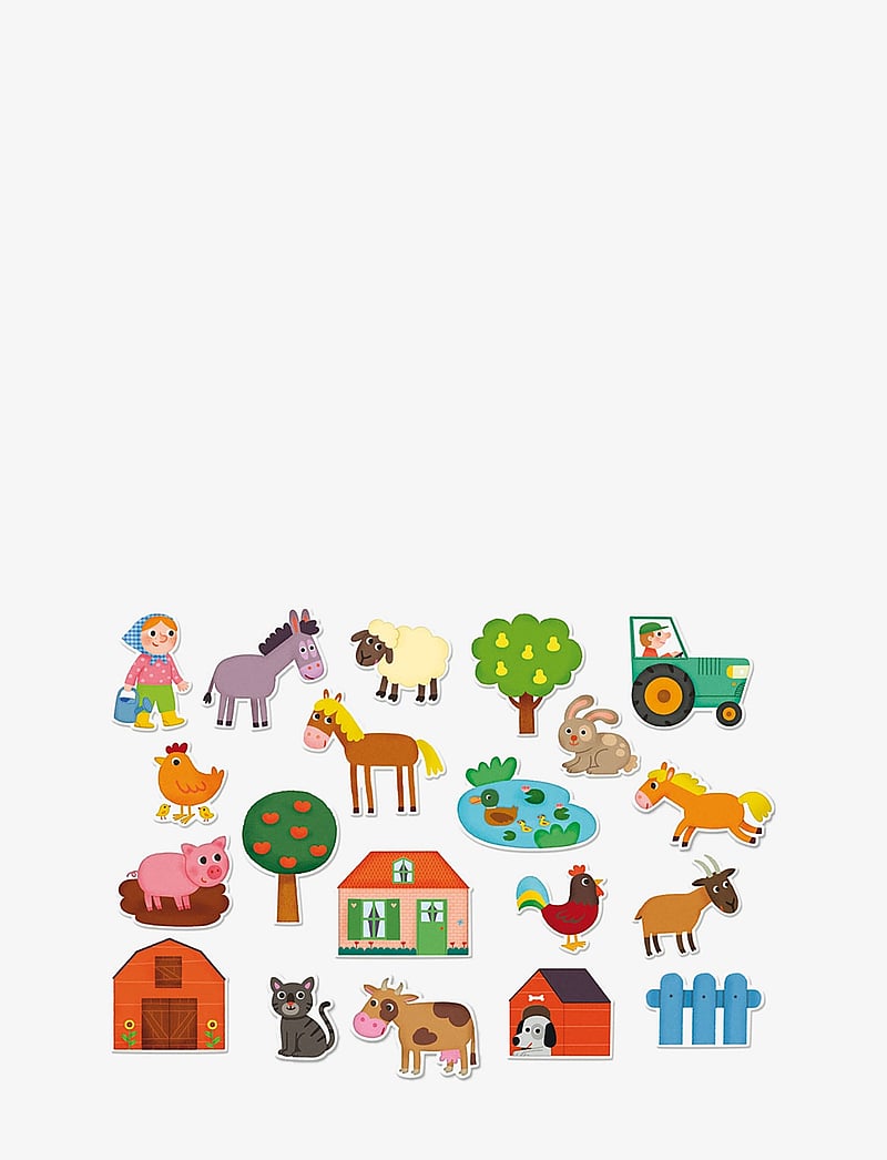 Vilac - 20 Magnets - Farm - puidust figuurid - multi - 1