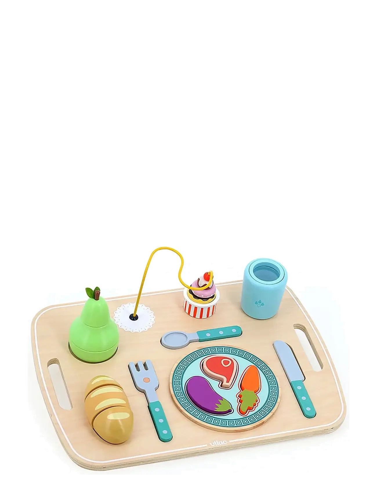 Vilac Activity Toy Dinner Time, One Size, Educational Spielzeug, Mehrfarbig/gemustert - Interactive Kinder