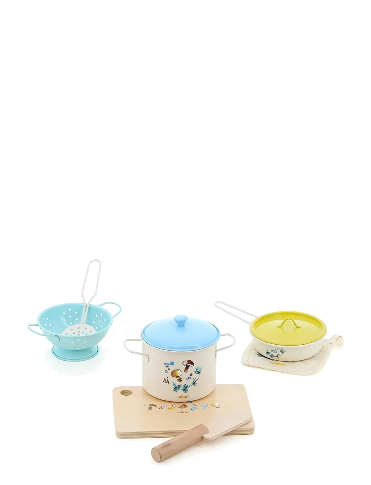 Vilac My Little Nature Cook Set 11 Pcs, One Size, Toy Kitchen & Accessories, Creme - Kinder