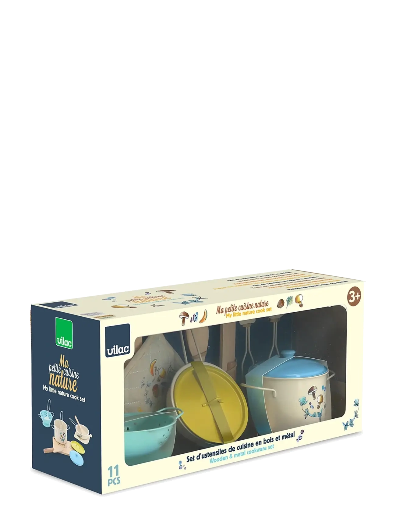 Vilac - My Little Nature Cook Set 11 pcs - mänguköögi tarvikud - cream - 3