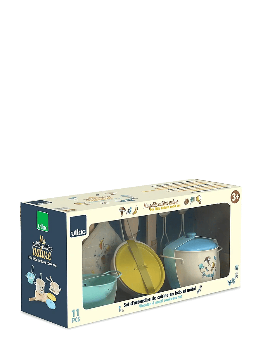 Vilac - My Little Nature Cook Set 11 pcs - mänguköögi tarvikud - cream - 3