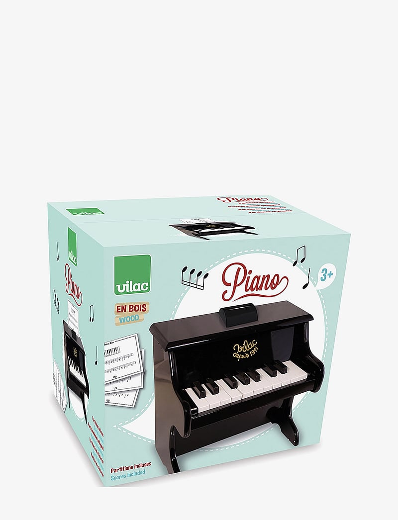 Vilac - Black piano with scores - muusikariistad - black - 1