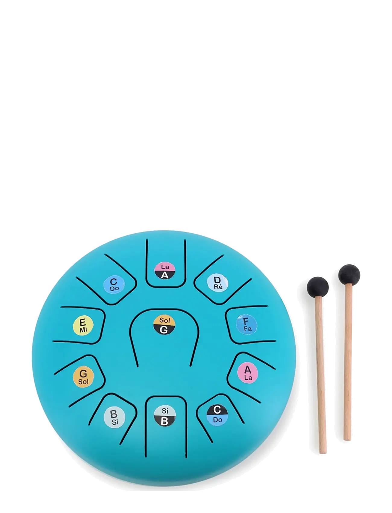Vilac Musical Instrument - Tongue Drum 11 Notes - Milli 3000-5000 isk - TURQUISE / blue