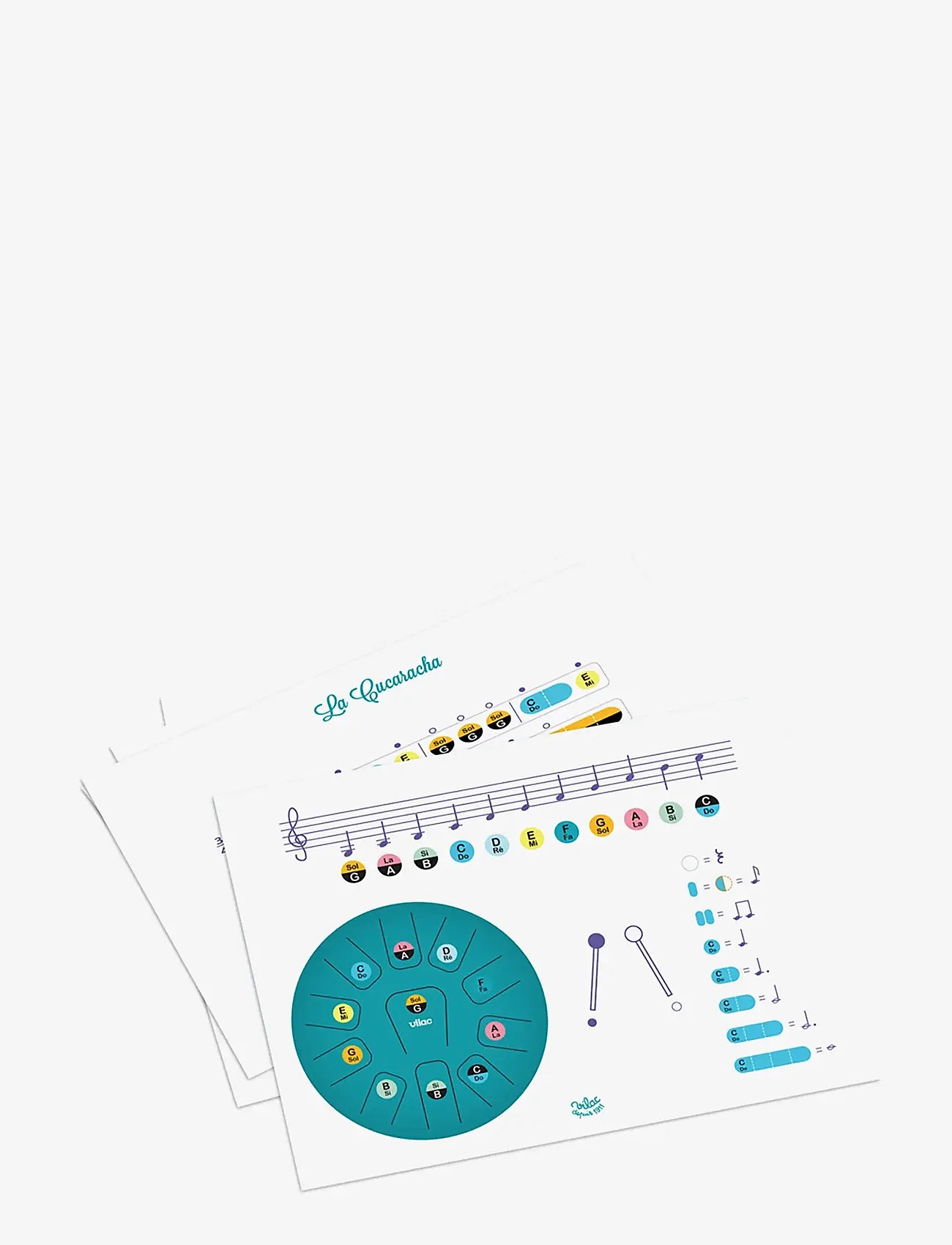 Vilac - Musical Instrument - Tongue Drum 11 Notes - musikinstrument - turquise - 2