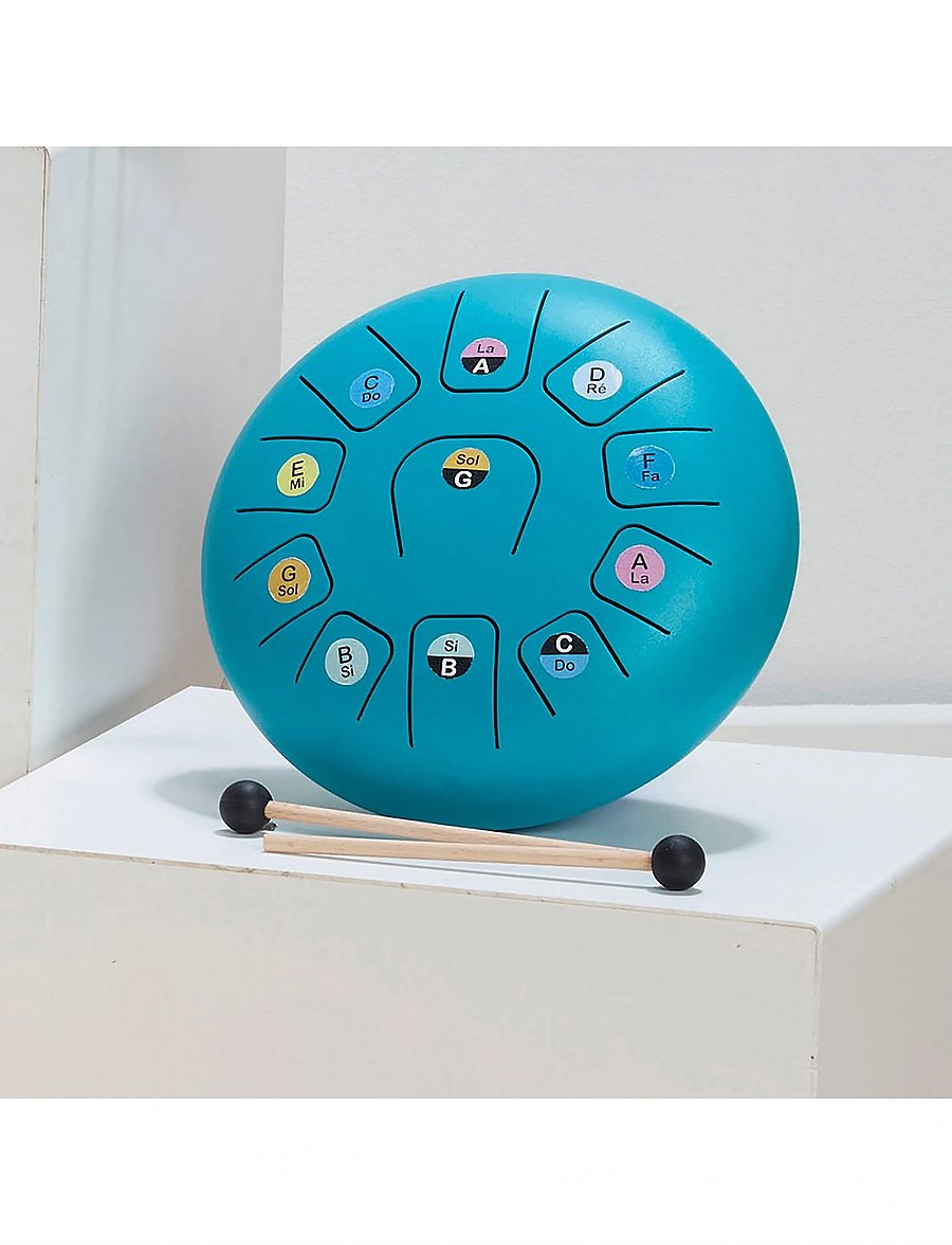 Vilac - Musical Instrument - Tongue Drum 11 Notes - muusikariistad - turquise - 0