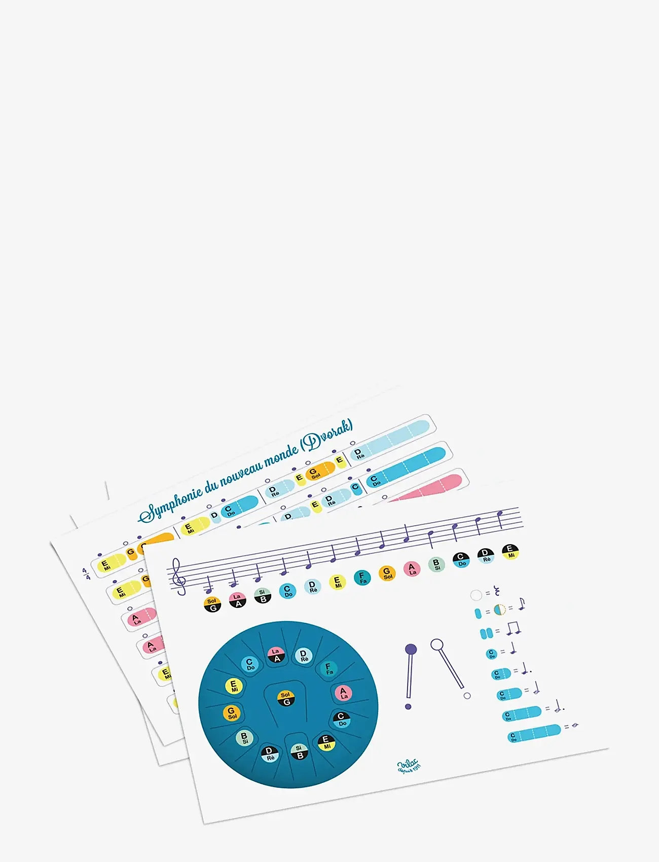 Vilac - Musical Instrument - Tongue Drum 13 Notes - musikinstrument - blue - 2