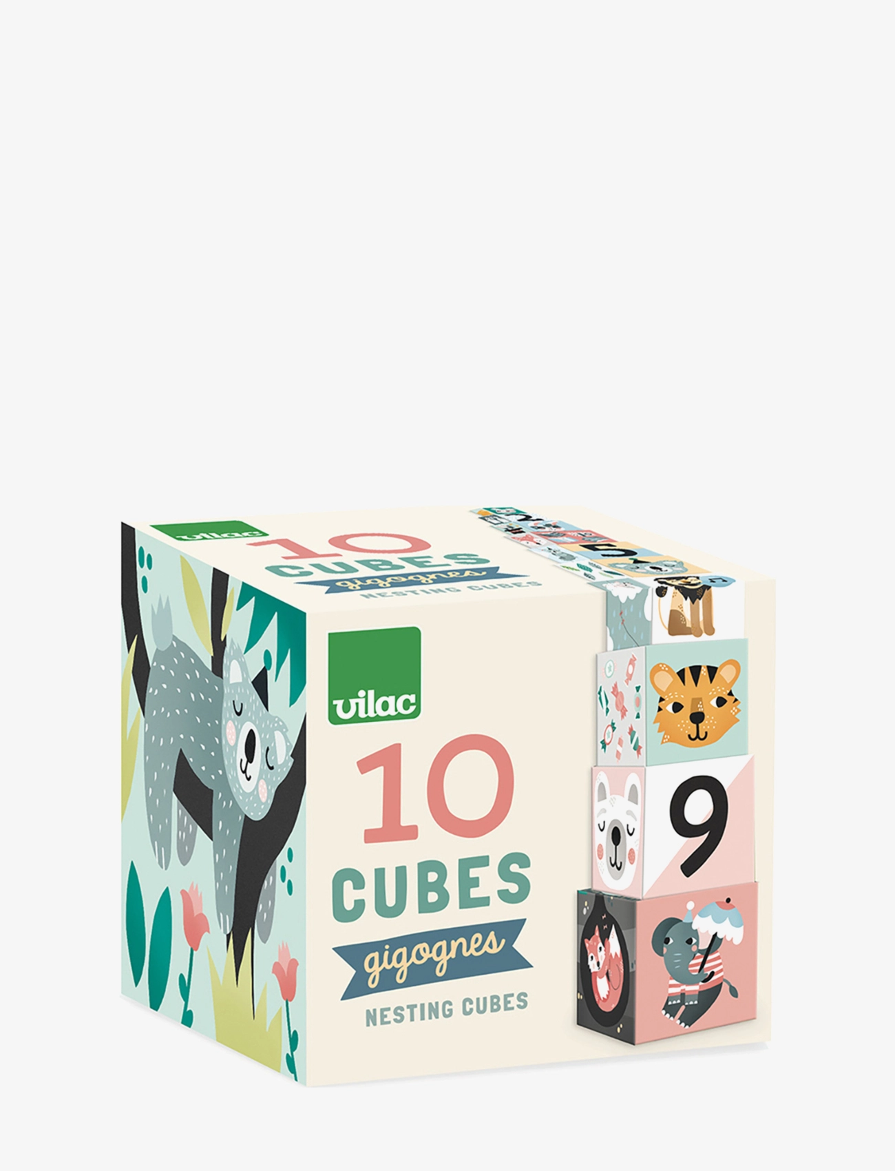 Vilac - Nesting Cubes by Michelle Carlslund - kraunamieji blokai - multi - 2