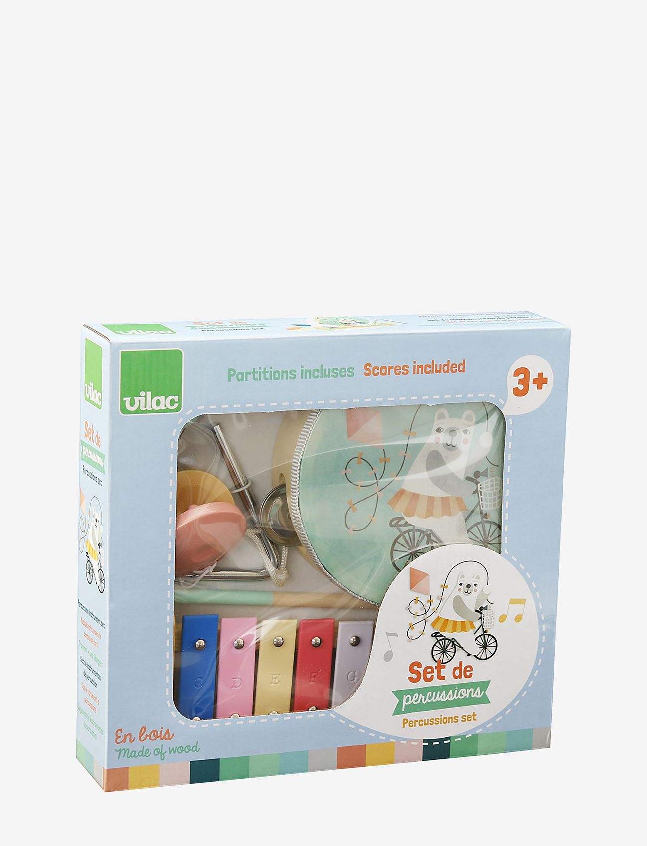 Vilac - Musical instruments - 4 different - födelsedagspresenter - multi - 1