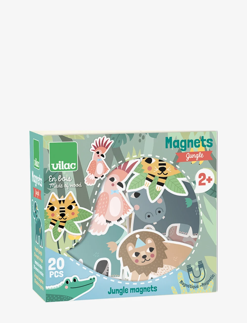 Vilac - Magnets - Jungle - puidust figuurid - multi - 0