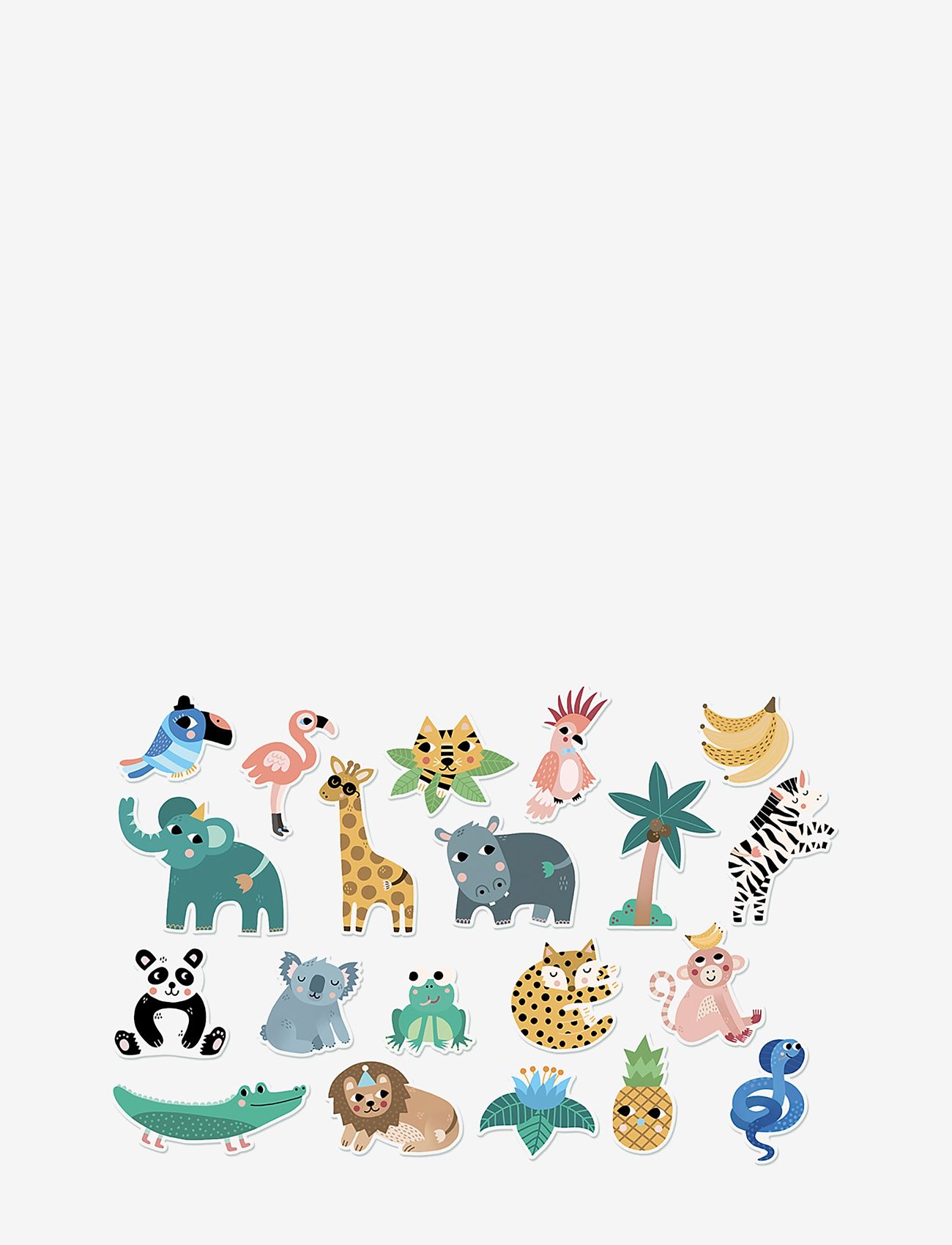 Vilac - Magnets - Jungle - træfigurer - multi - 1