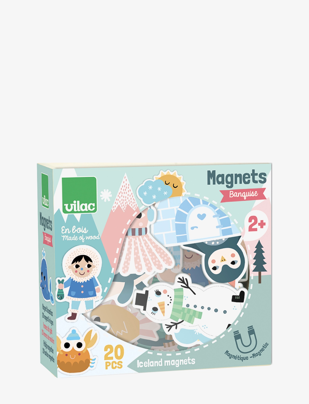 Vilac Magnets - Iceland, One Size, Multi/patterned, Børneindretning > Dekorationstilbehør-Detaljer, Børn