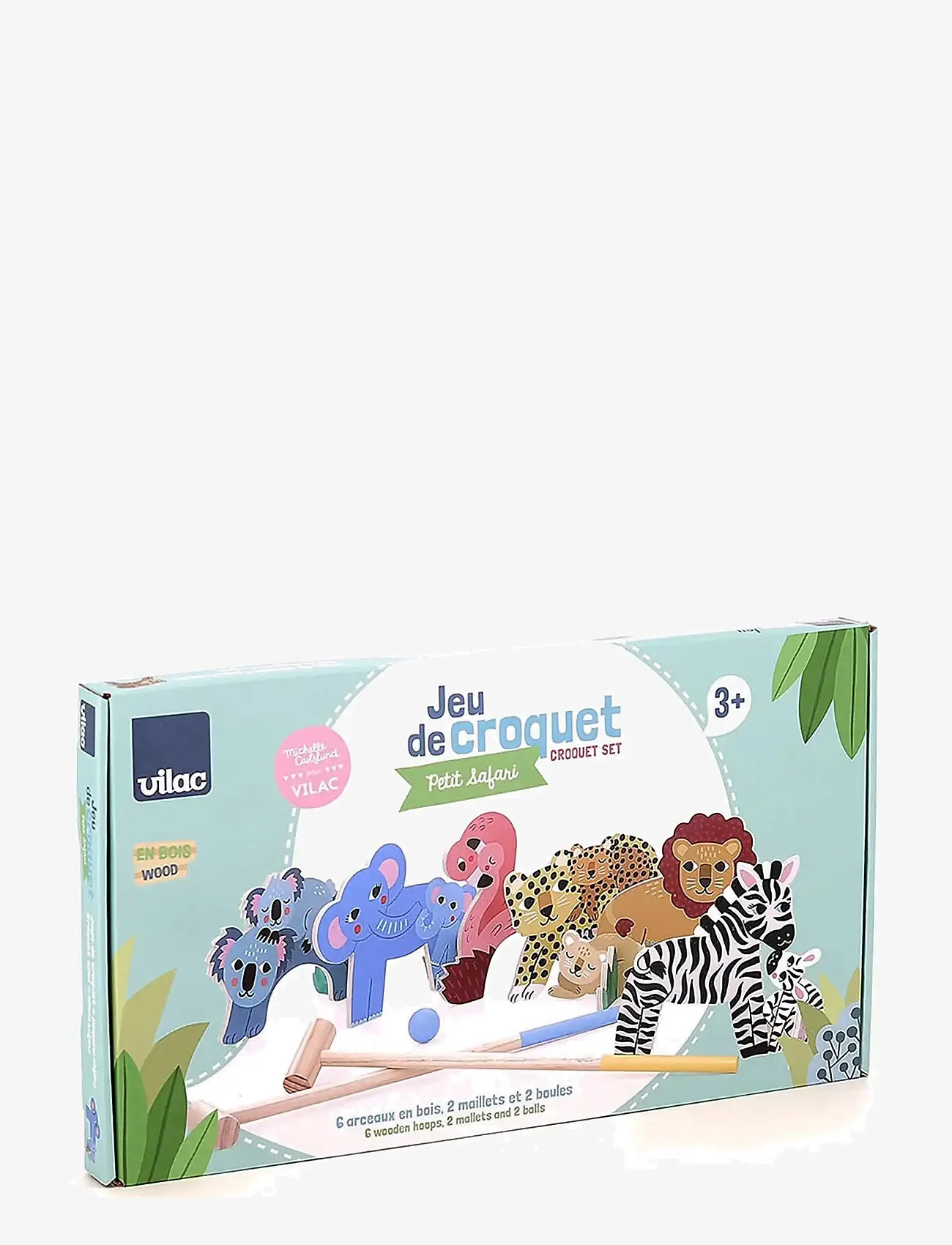 Vilac - Croquet for 2 - Mini safari - aktive spil - multi - 0
