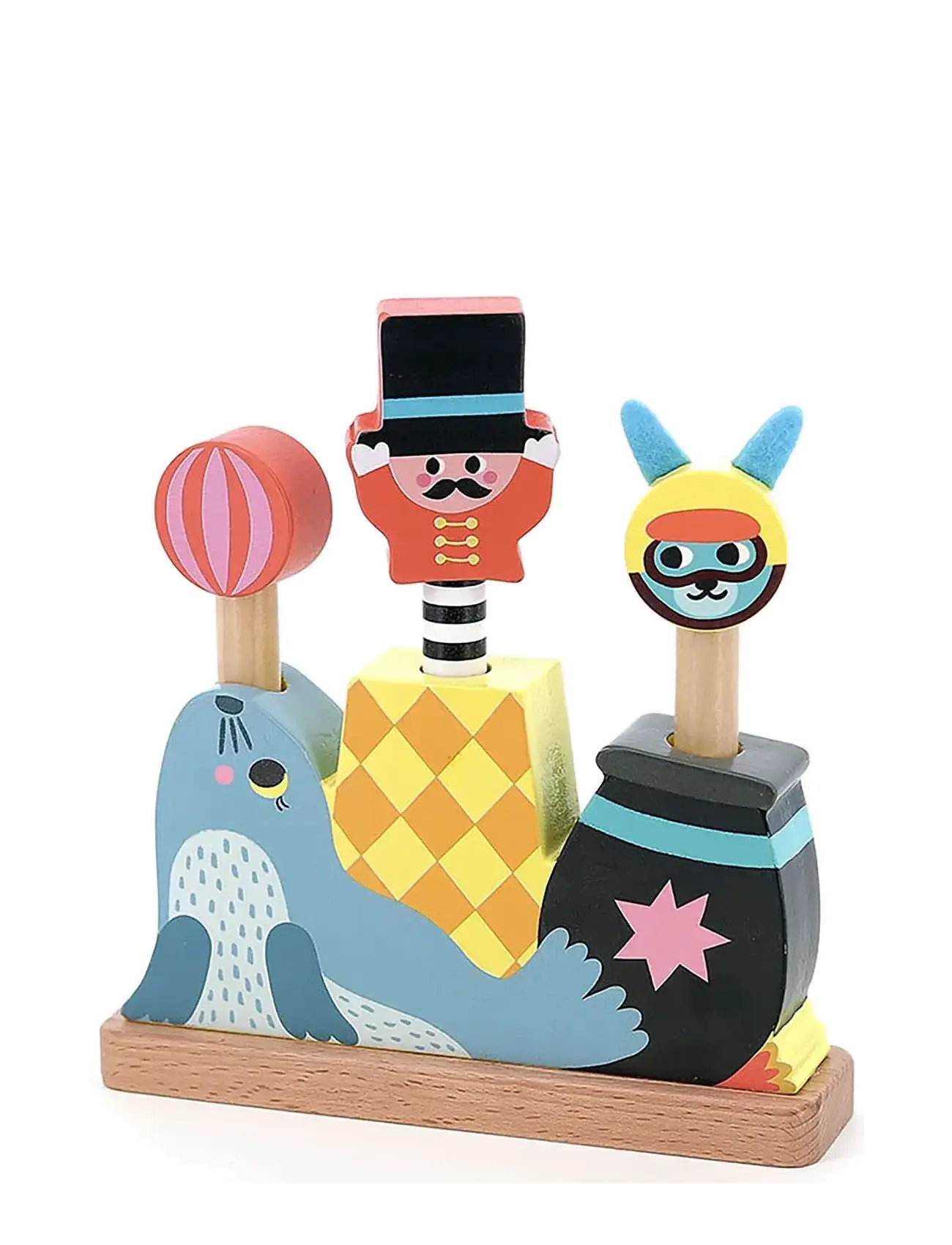 Vilac Pop-Up Circus, Hammer Bench Toy, Multi/mønstret, Str: ONE SIZE