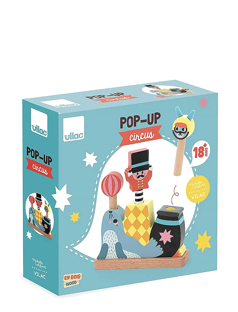 Vilac - Pop-up Circus - haamripingiga mänguasi - multi - 1