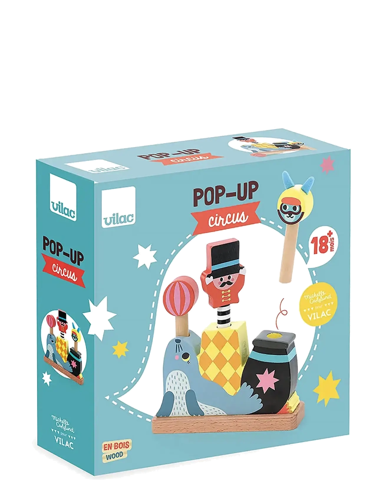 Vilac - Pop-up Circus - haamripingiga mänguasi - multi - 1