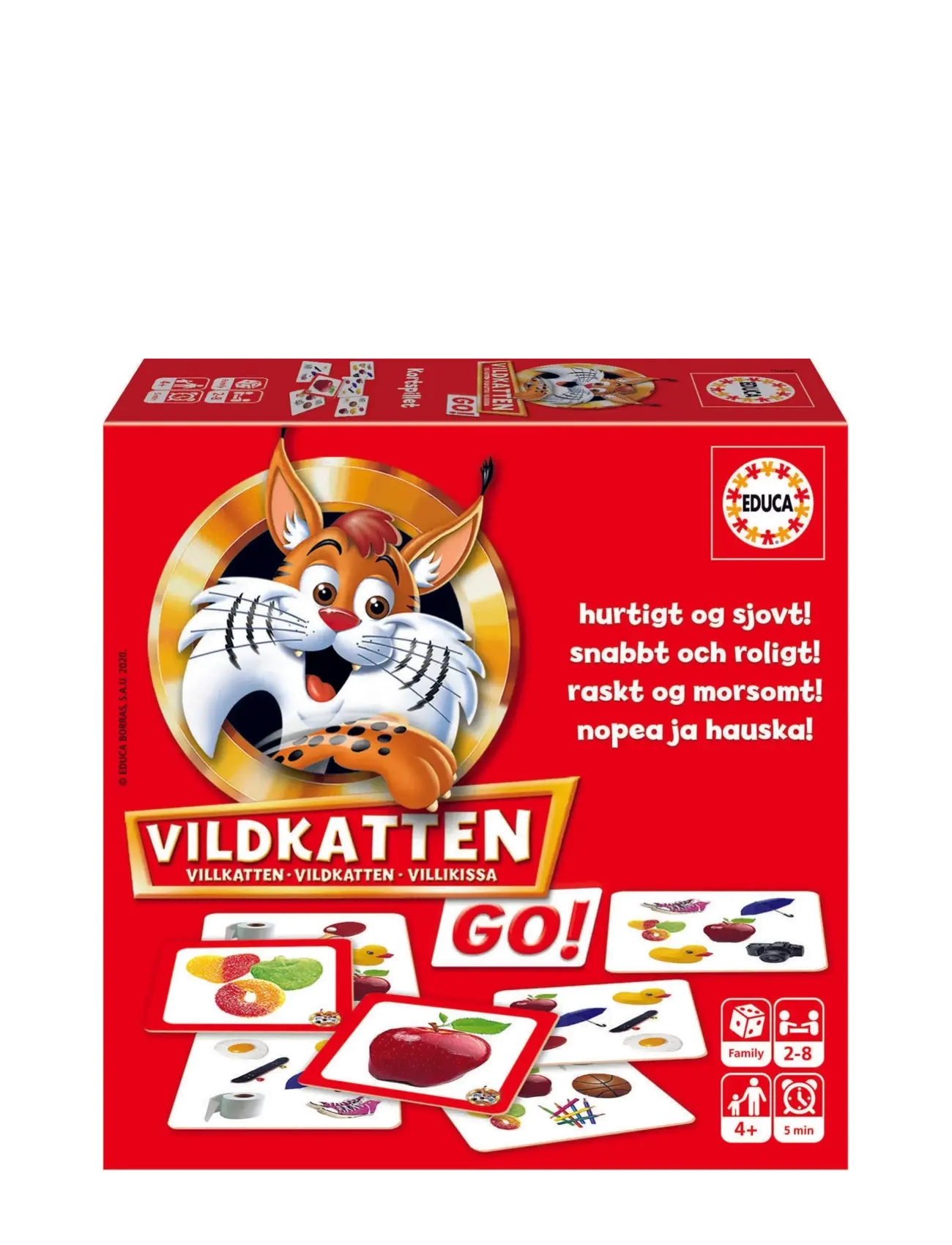 Vildkatten Vildkatten Go, One Size, Multi/patterned, Spil > Brætspil, Børn