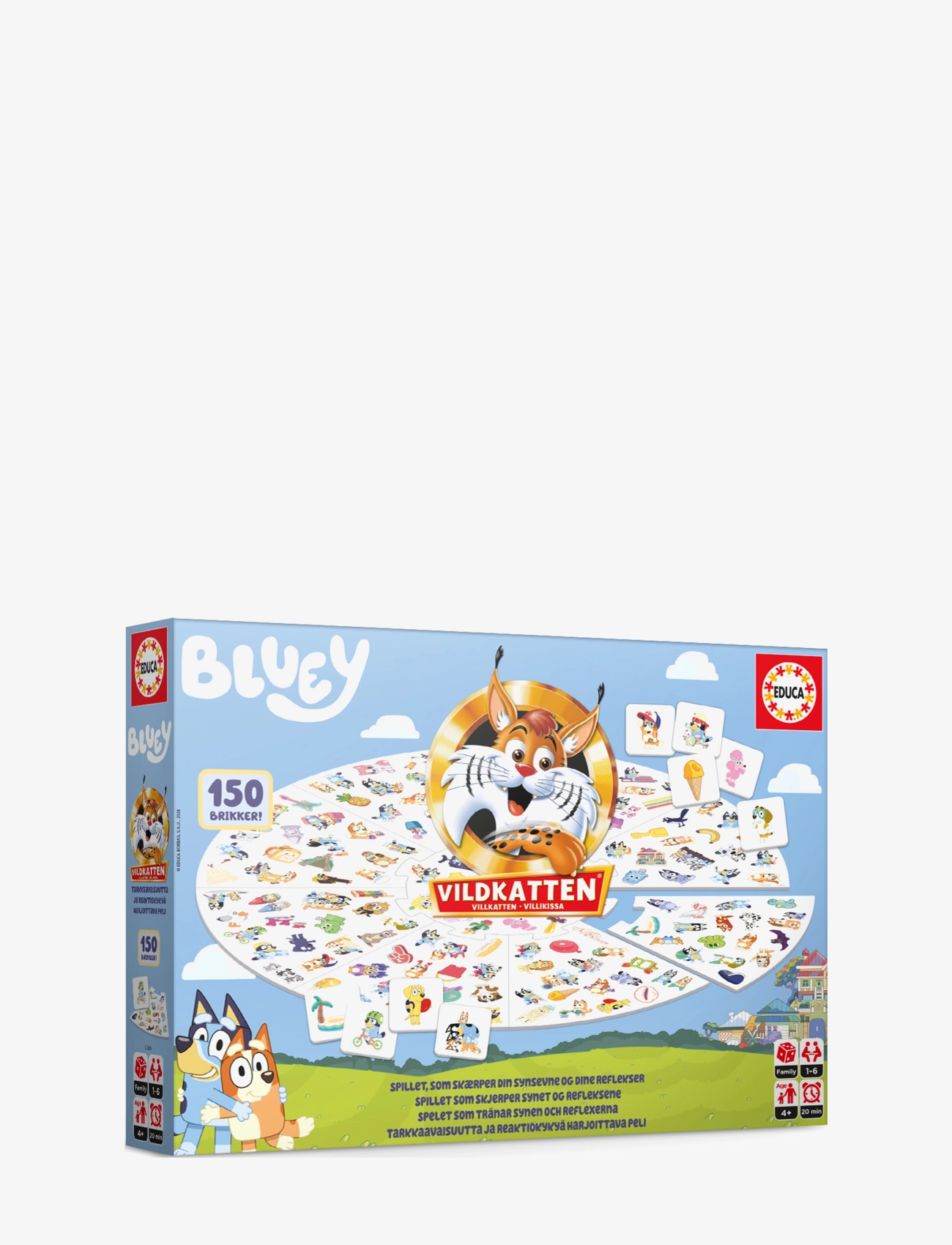 Vildkatten Bluey, Børn, Board Spil, Multi/mønstret, Str: ONE SIZE