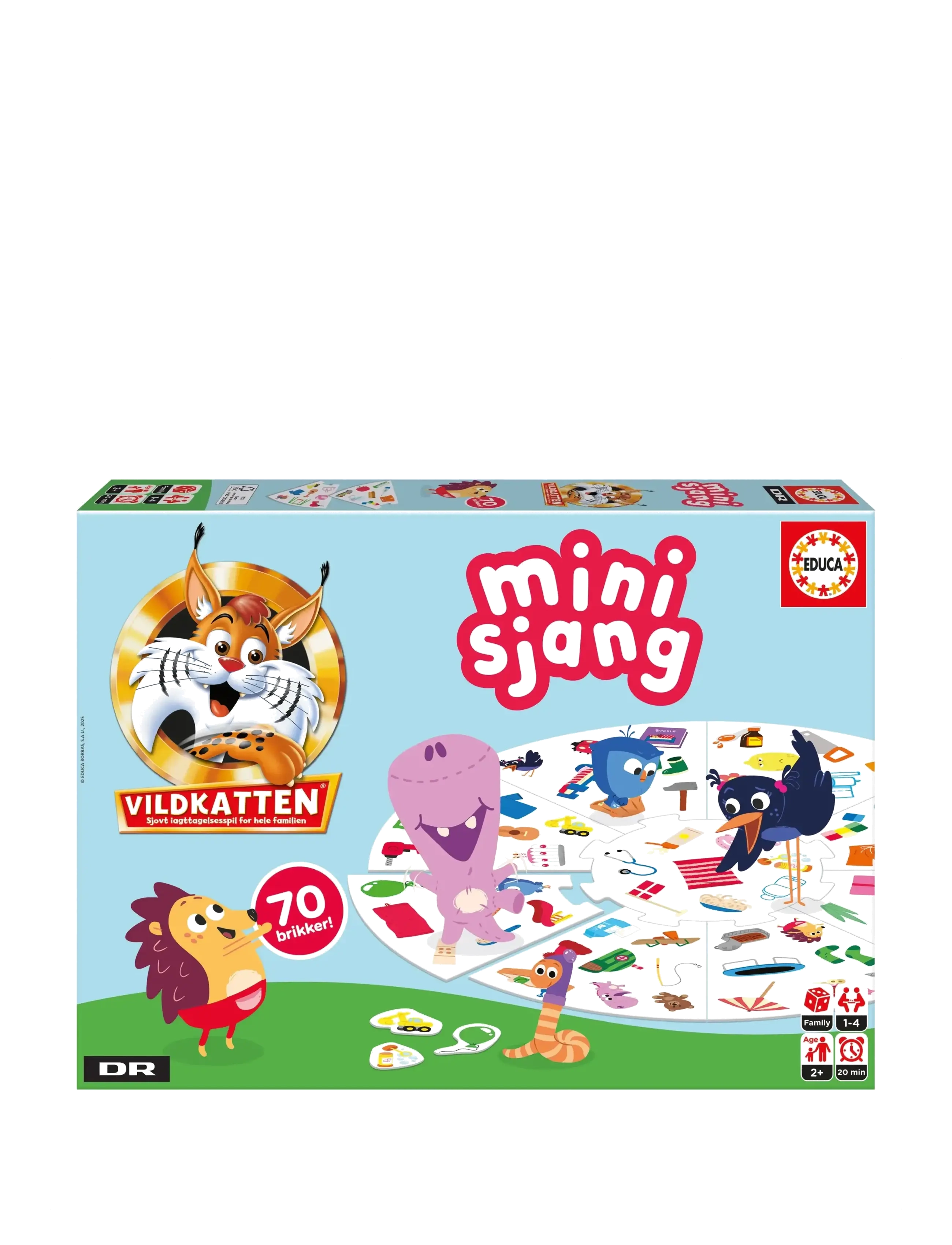 Vildkatten Vildkatten Minisjang Børste - Brætspil - MUTI / blue