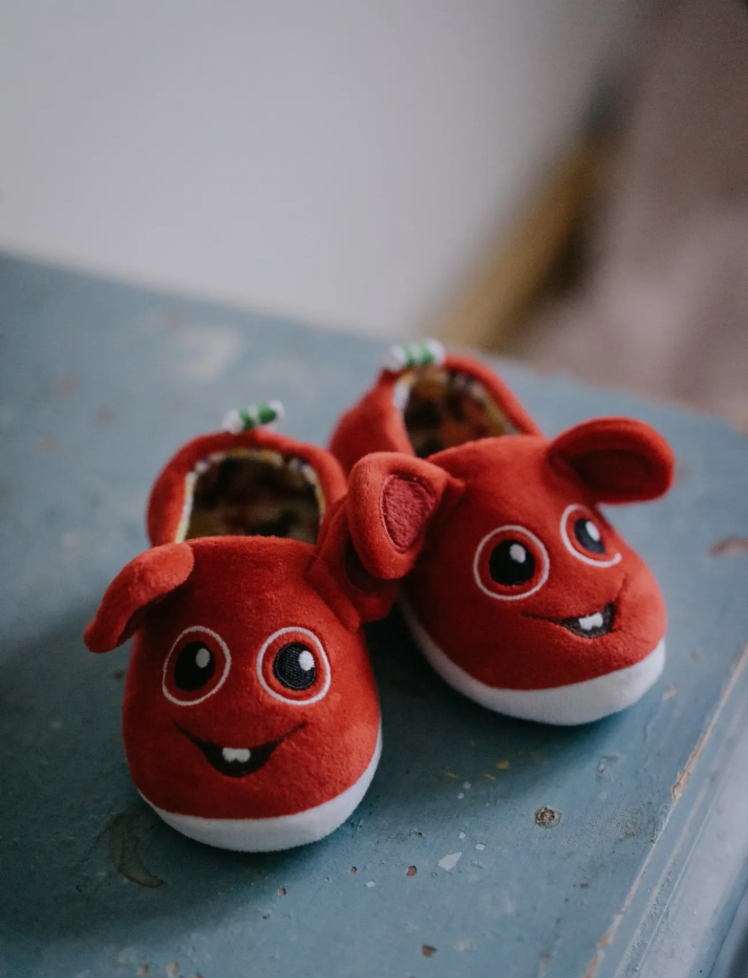Vincent - Bobbo Red Slipper - hjemmesko - red - 5