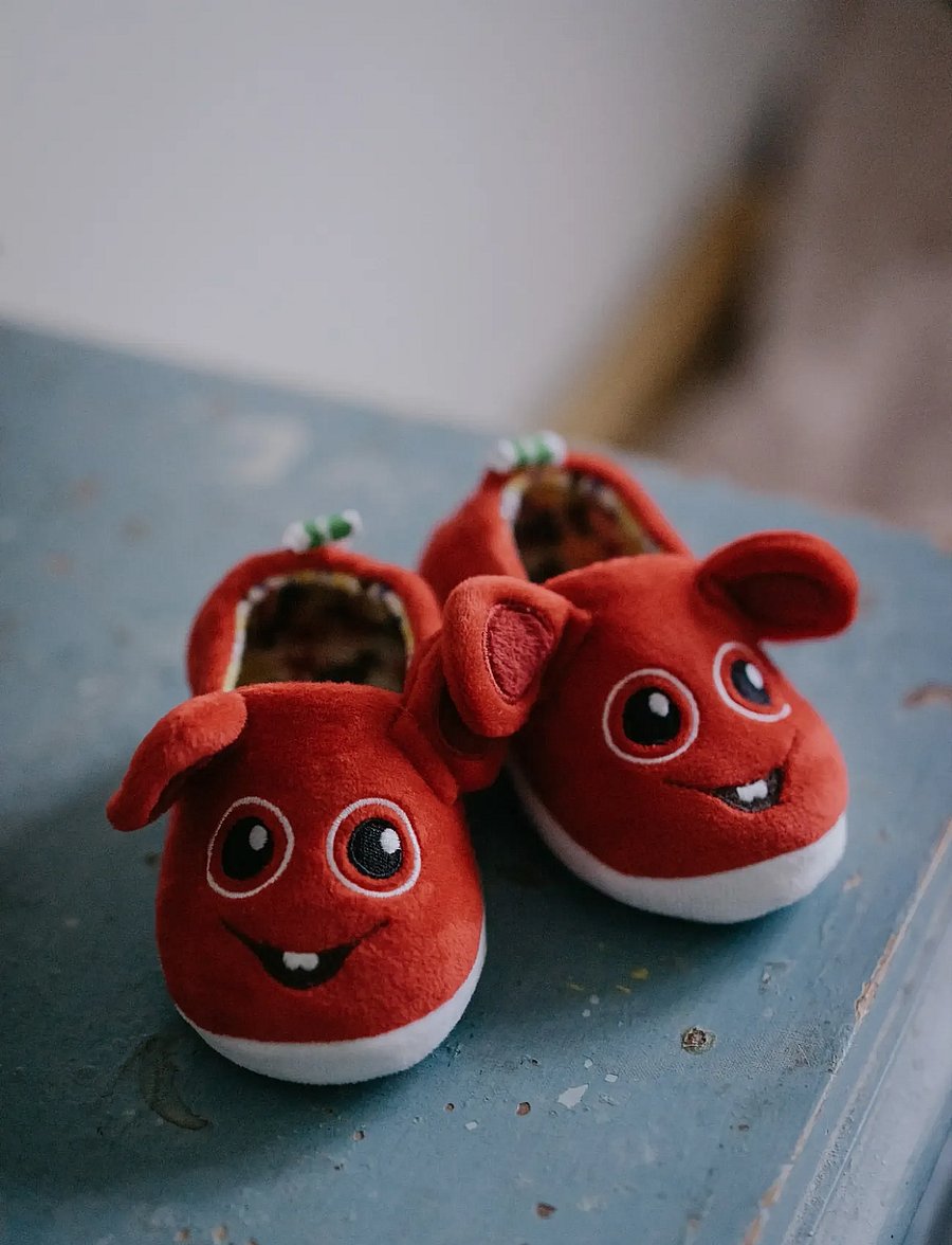Vincent - Bobbo Red Slipper - hausschuhe - red - 5