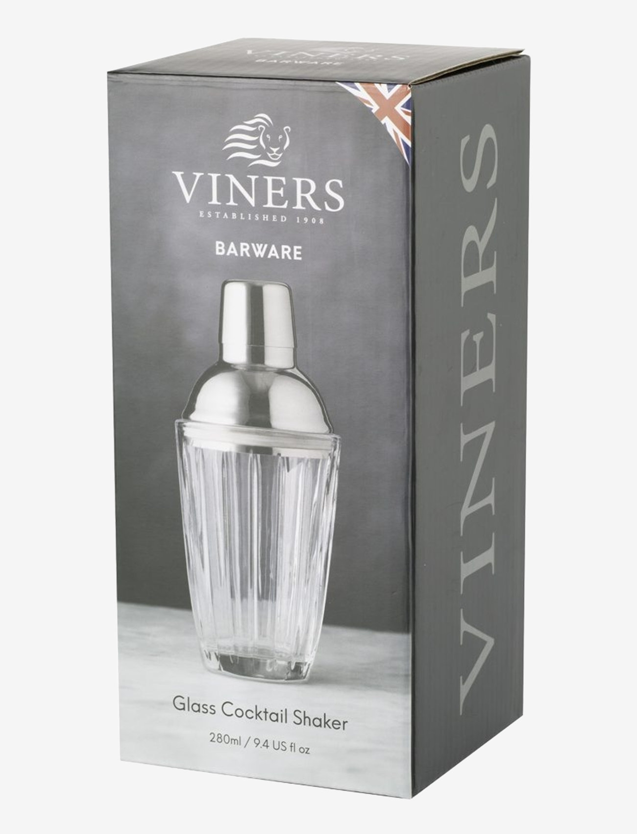Viners - VIN BARWARE COCKTAIL SHAKER - shakers og cocktail-tilbehør - silver, glass - 2
