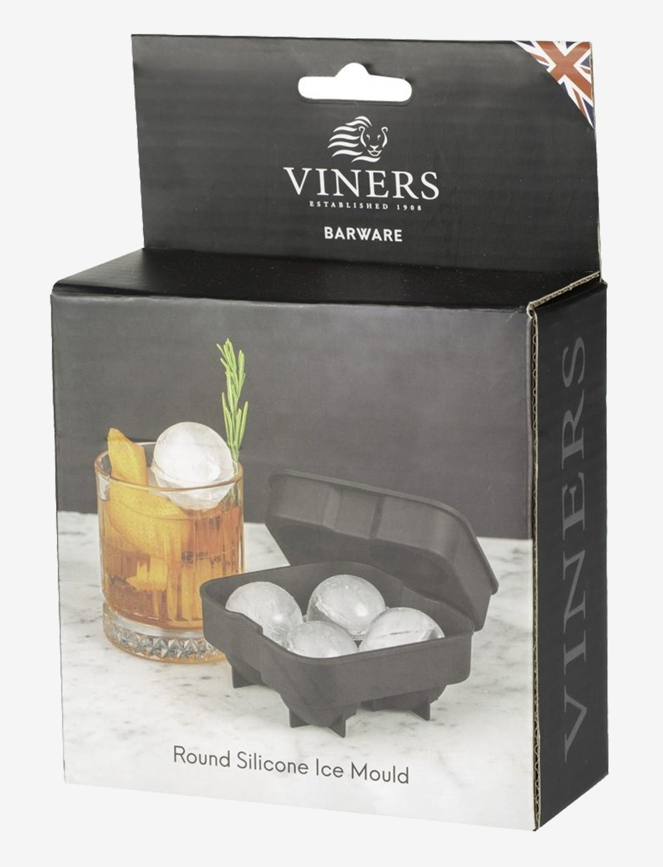 Viners - BARWARE ROUND SILICONE ICE MOULD - black - 1