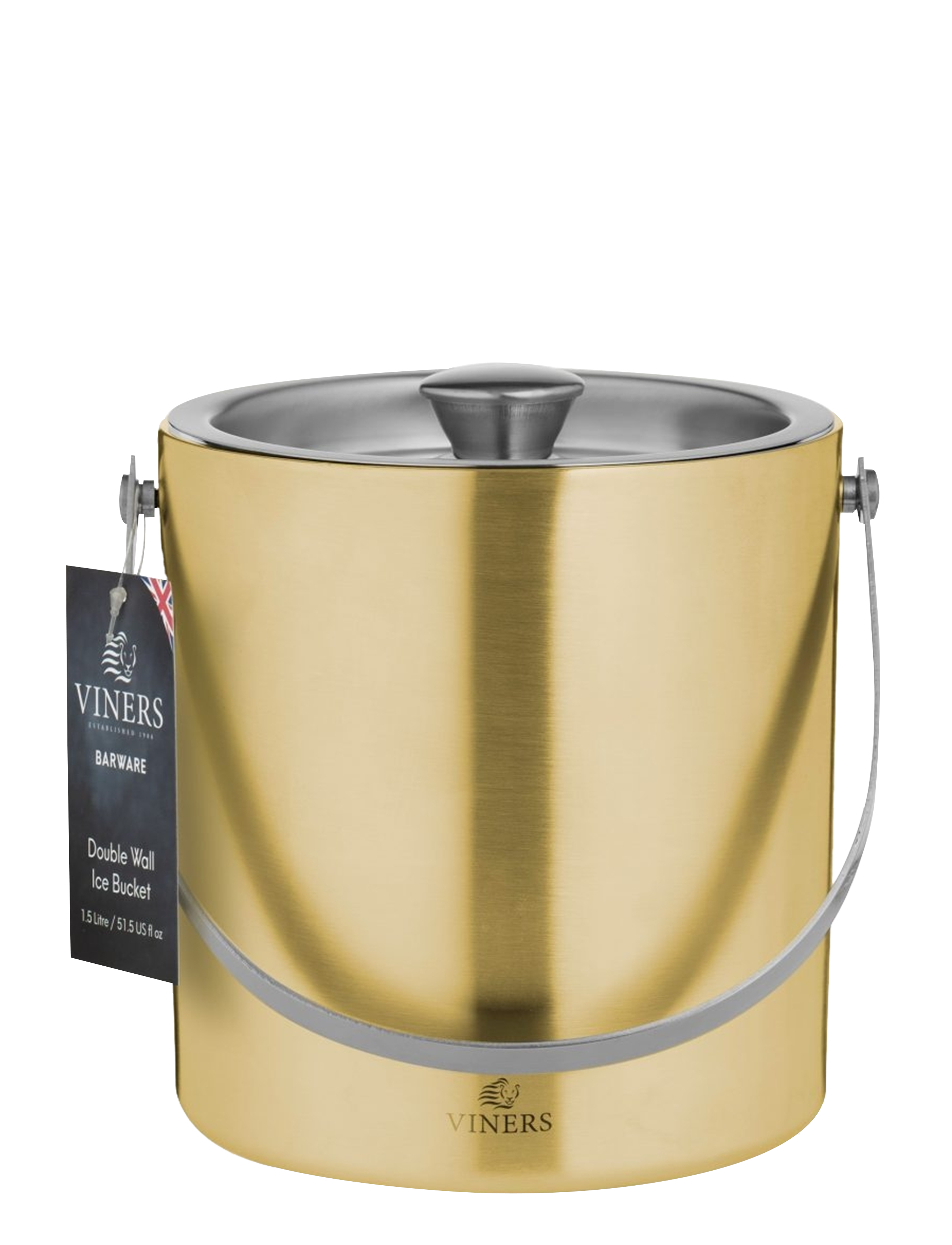 Viners - VIN BARWARE ICE BUCKET DOUBLE WALL - isspande - gold - 1