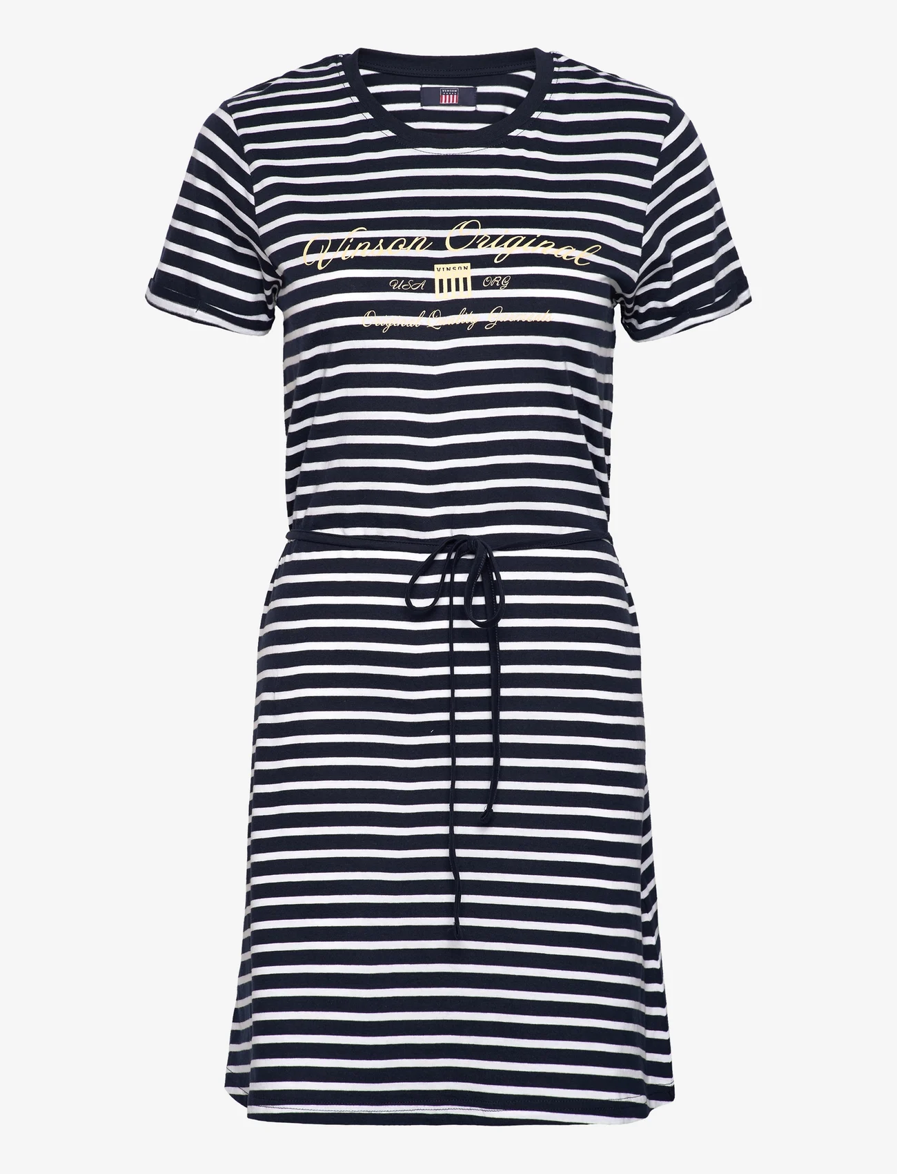 VINSON - VIN T-shirt Dress Maika Stripe - alhaisimmat hinnat - dark sapphire - 0