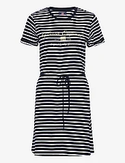 VINSON - VIN T-shirt Dress Maika Stripe - zemākās cenas - dark sapphire - 0