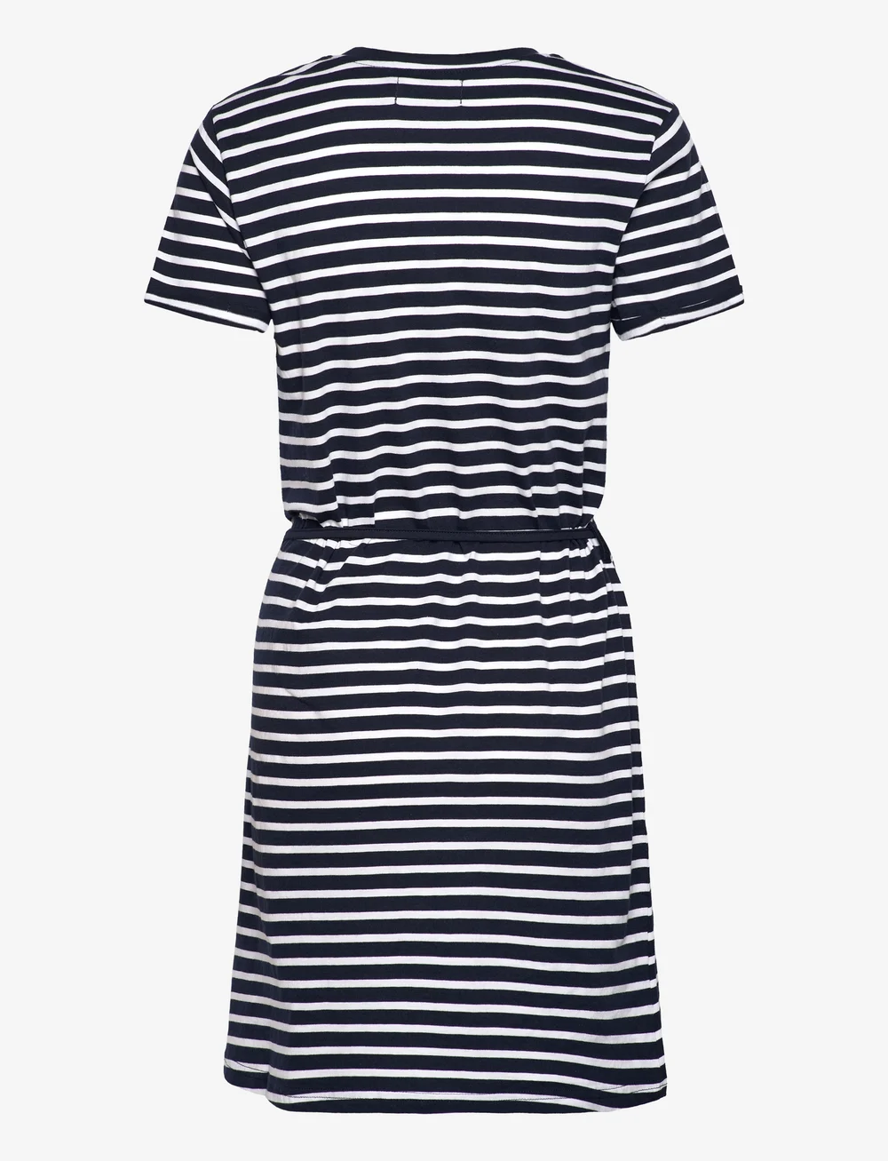 Black and white striped tee dress hotsell