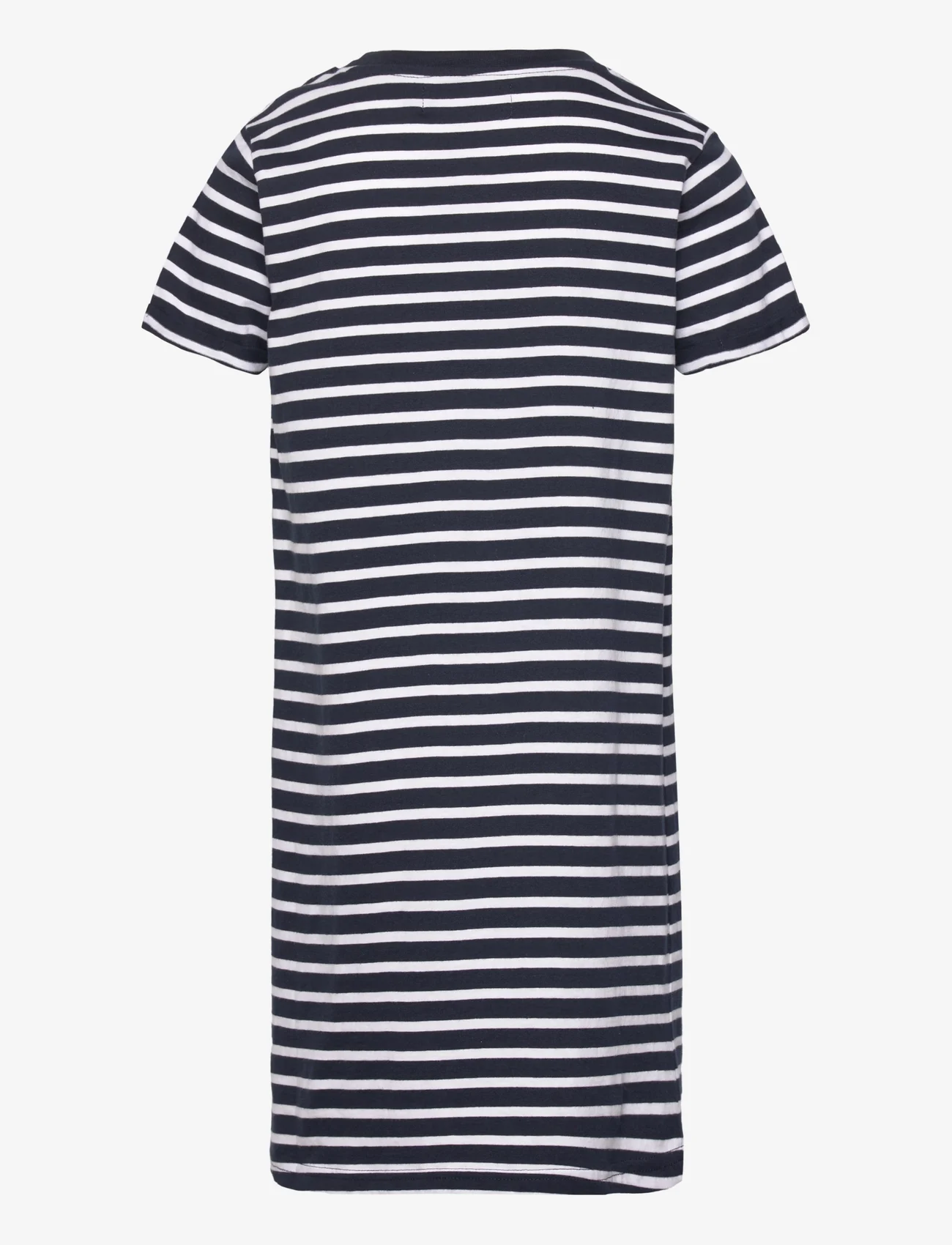 VINSON - VIN Tshirt Dress Mari stripe J - lühikeste varrukatega vabaaja kleidid - dark sapphire - 1