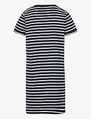 VINSON - VIN Tshirt Dress Mari stripe J - kurzärmelige freizeitkleider - dark sapphire - 1