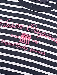 VINSON - VIN Tshirt Dress Mari stripe J - kurzärmelige freizeitkleider - dark sapphire - 3