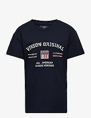 VINSON - VIN T-Shirt Manuel Jr.Boy - kortärmade t-shirts - dark sapphire - 0