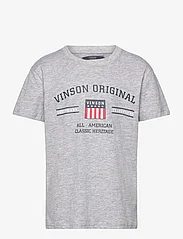 VINSON - VIN T-Shirt Manuel Jr.Boy - kortärmade t-shirts - greymelange - 0