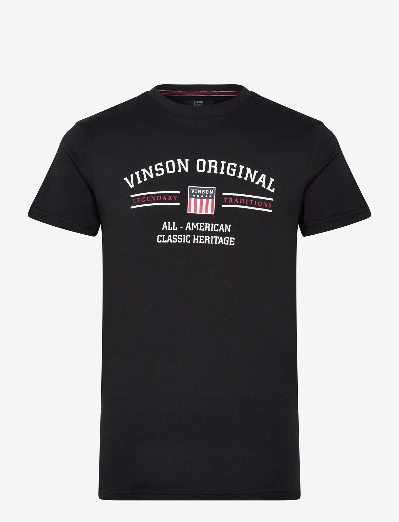 VINSON VIN T-Shirt Matt Men - T-Shirts - 19-4004TCX TAP SHOE / black