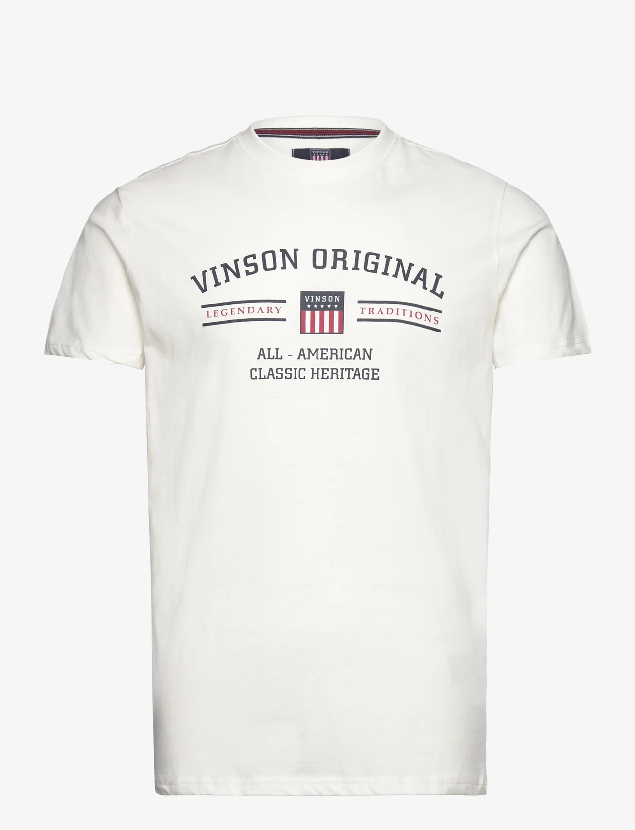 VINSON - VIN T-Shirt Matt Men - lowest prices - cloud dancer - 0