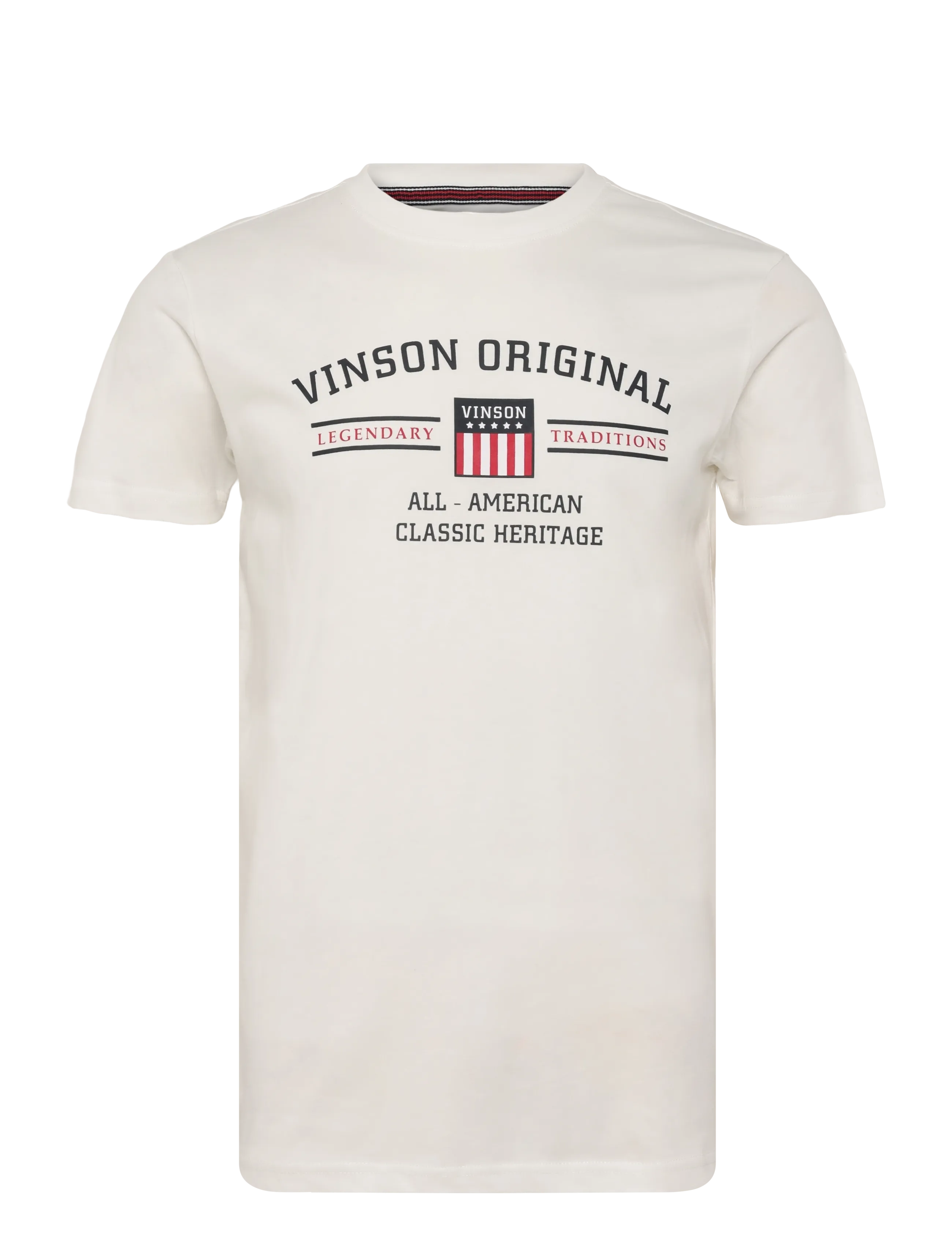 VINSON VIN T-Shirt Matt Men - Kortærmede T-shirts - CLOUD DANCER / cream
