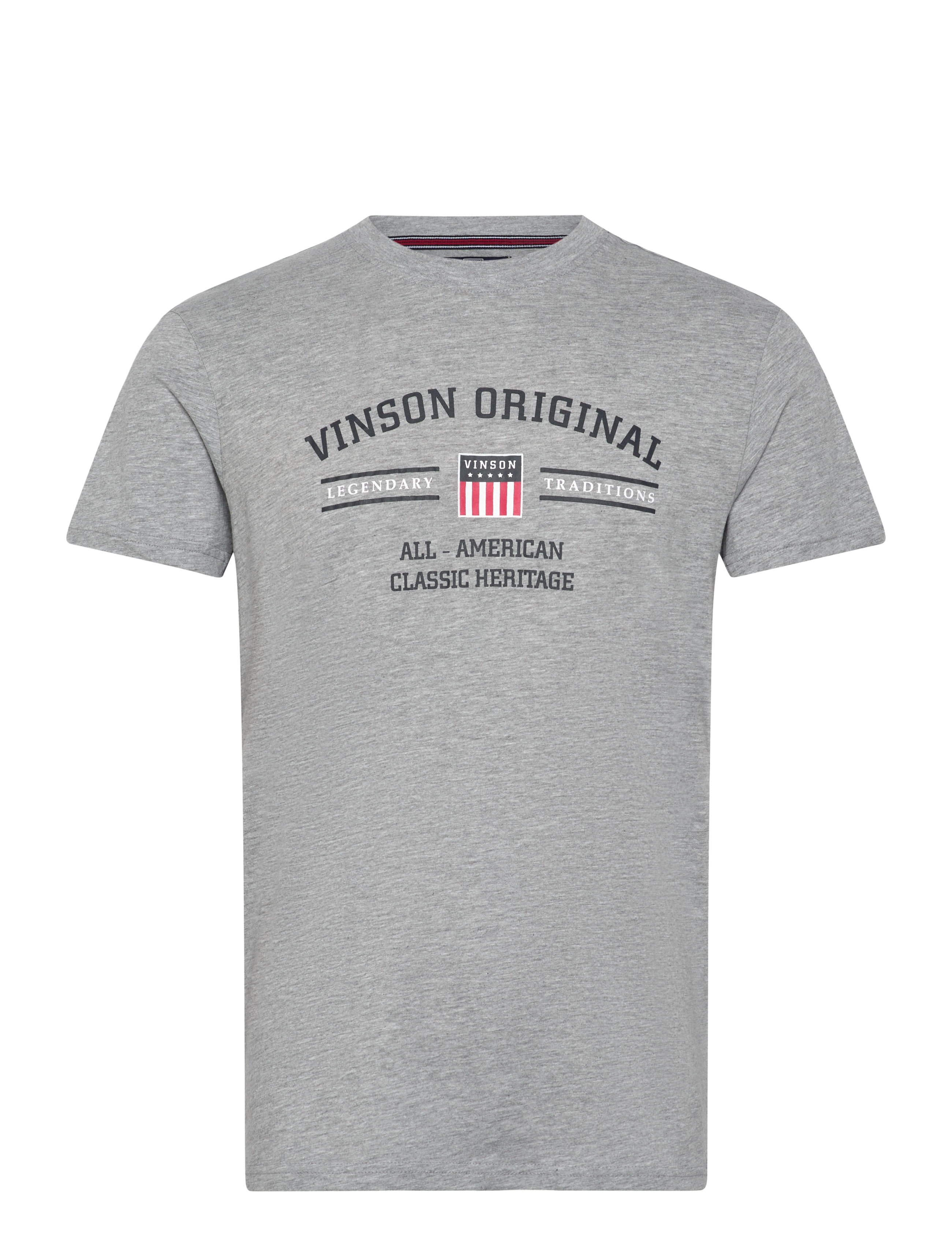 VINSON VIN T-Shirt Matt Men - T-Shirts - GREY MELANGE / grey