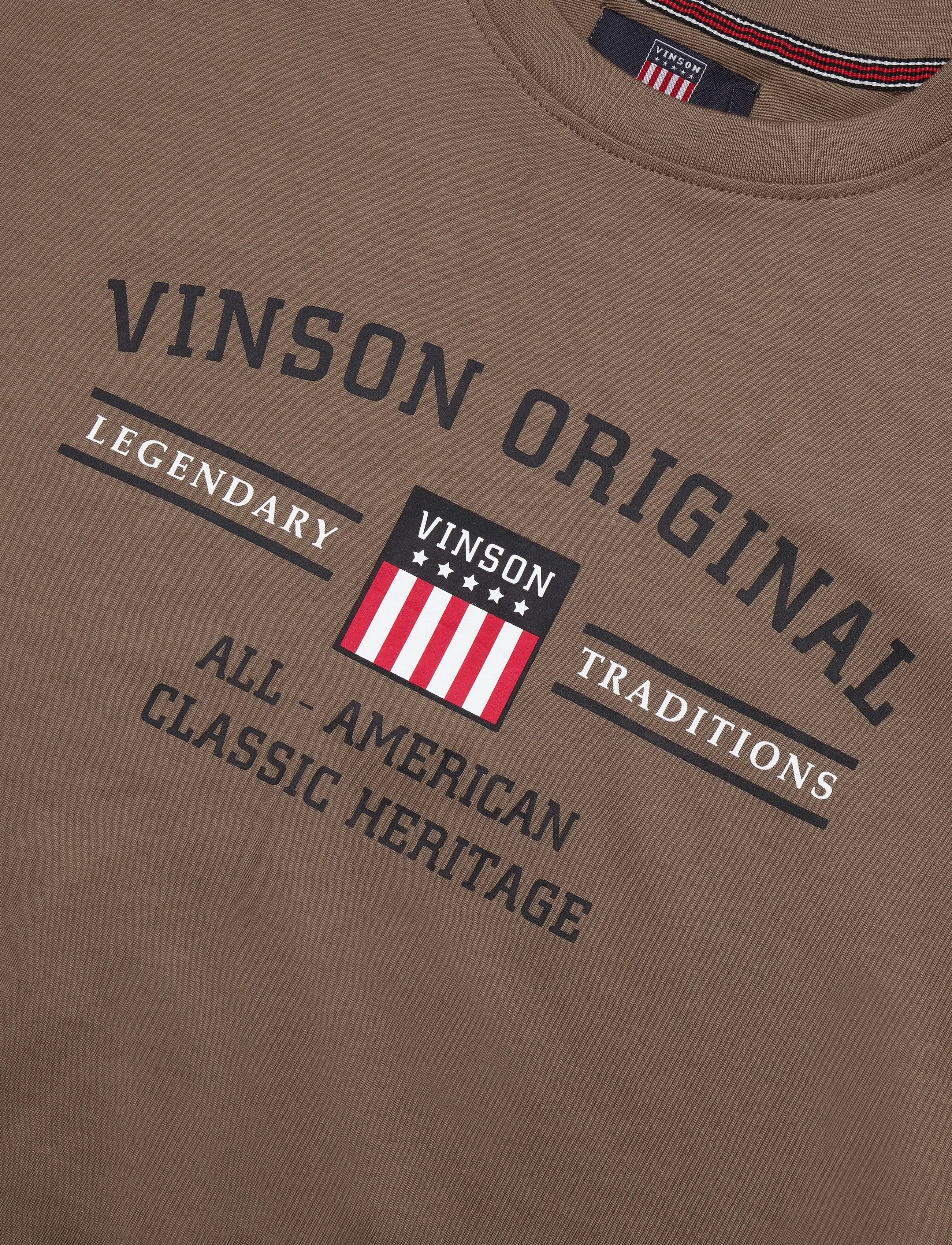 VINSON - VIN T-Shirt Matt Men - laveste priser - walnut - 5