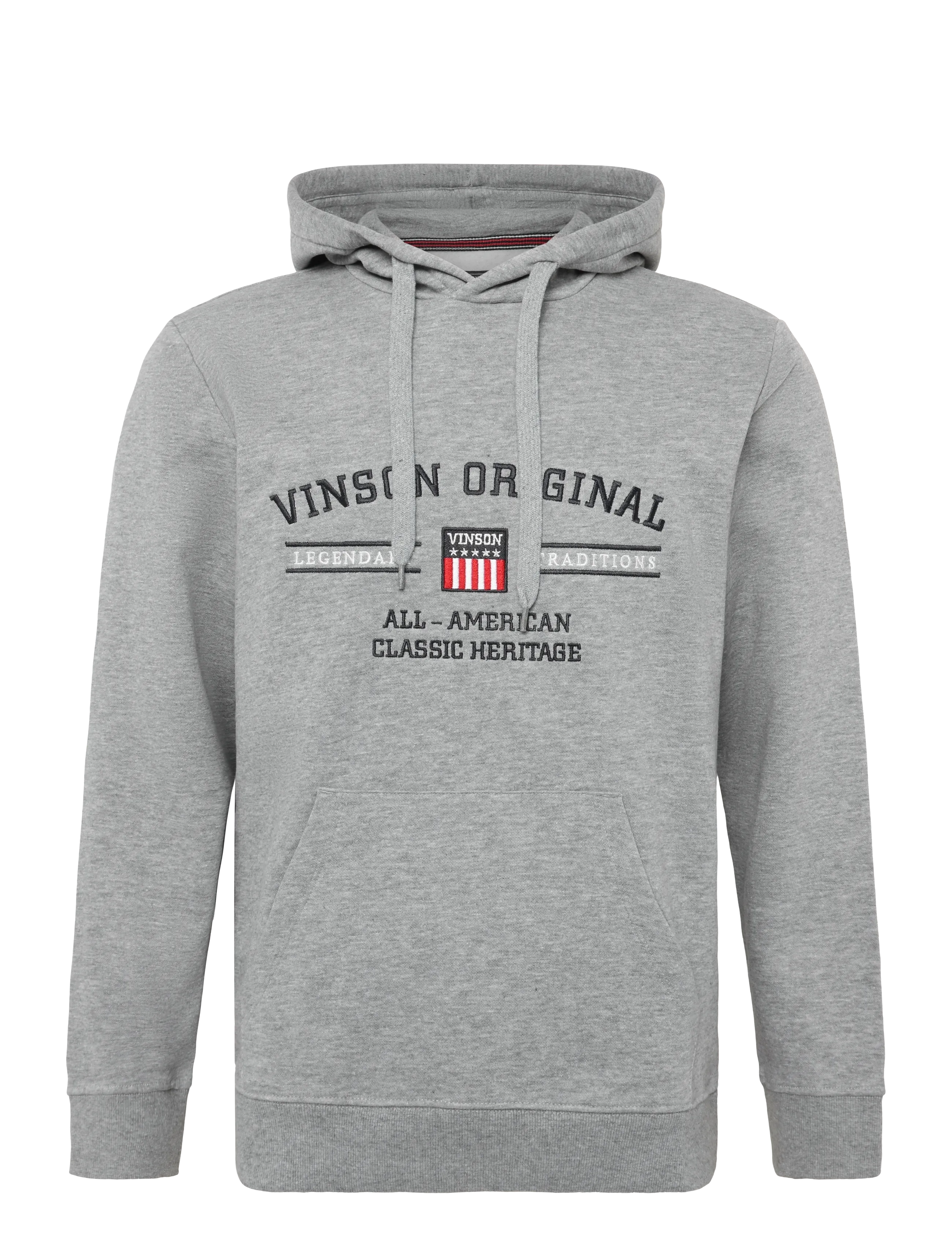 VINSON VIN Sweathoodie Mortimer Men - Sweatshirts & huvtröjor - GREY MELANGE / grey