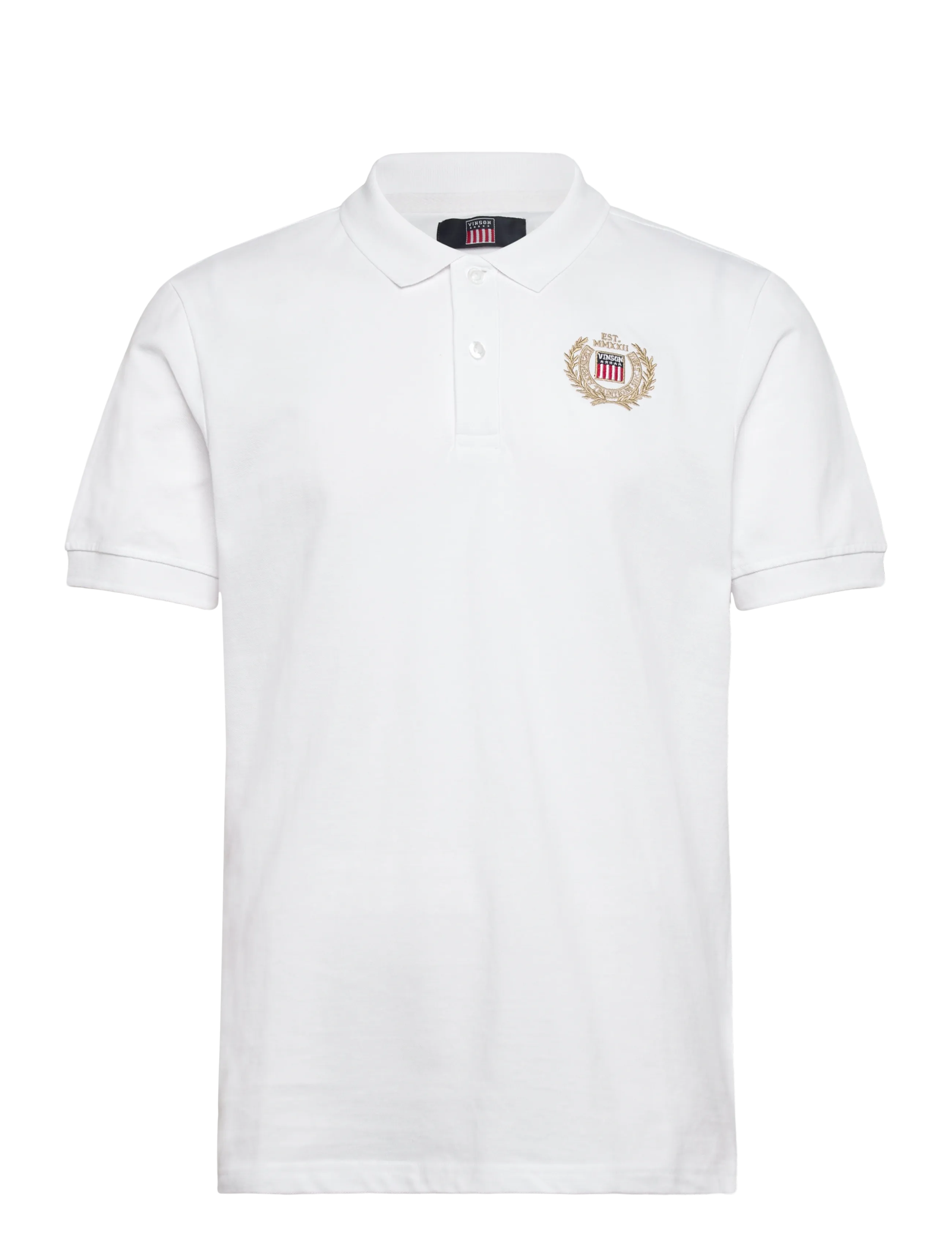 VINSON Luca Reg Cot Vin M Polo Weiß - M - Herren