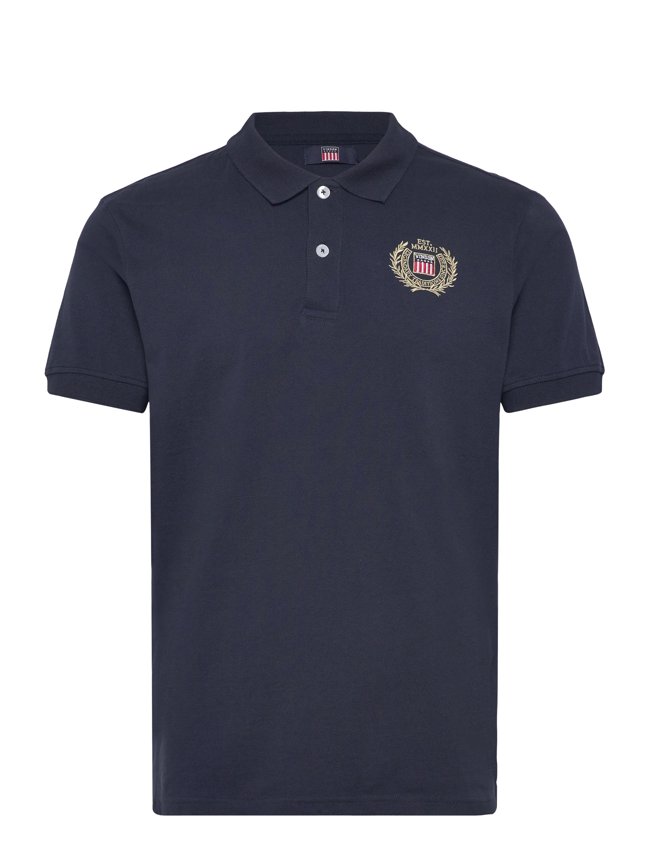 VINSON Luca Reg Cot Vin M Polo Navy - M - Herren