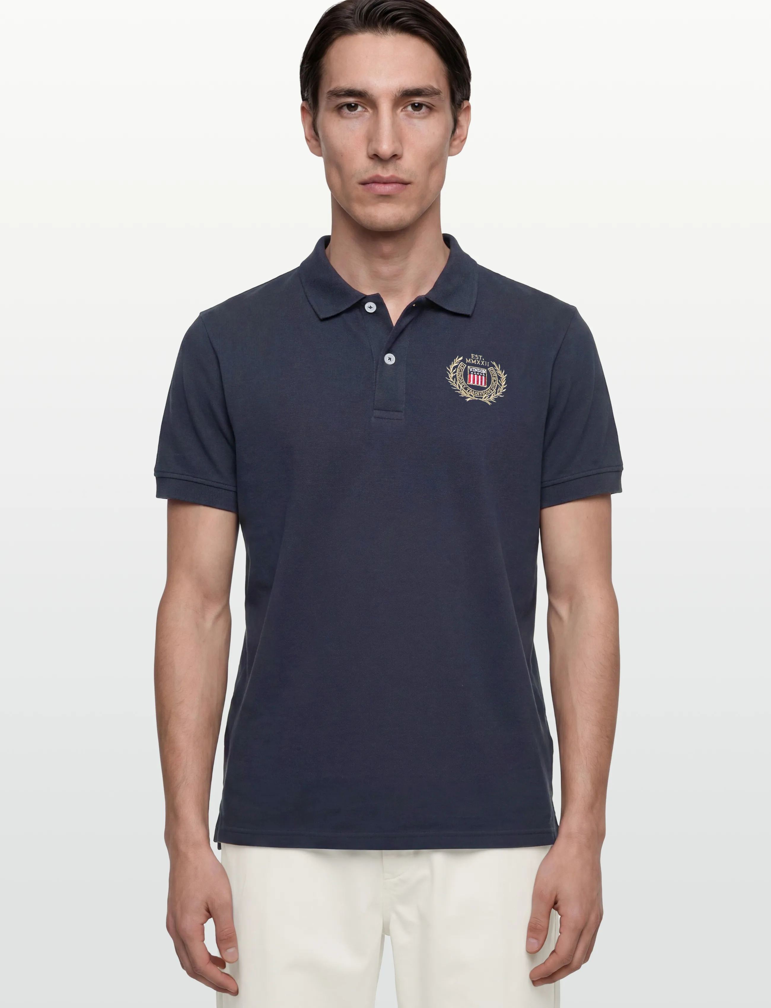 VINSON - Luca reg Cot VIN M POLO - laveste priser - 19-4020tcx dark sapphire - 3