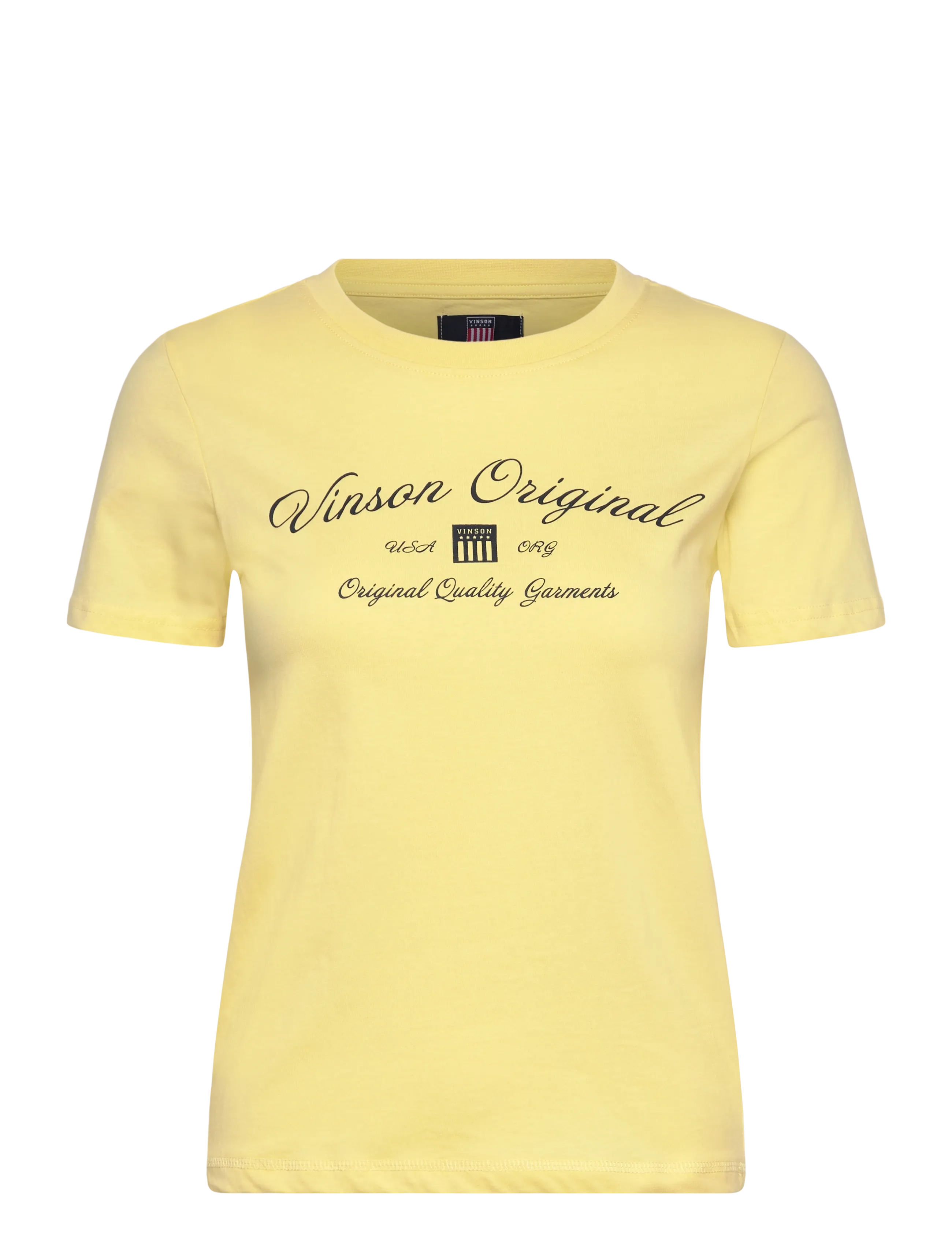 VINSON Layla reg sj VIN W TEE - Kläder - 12-0721TCX LEMONADE / yellow