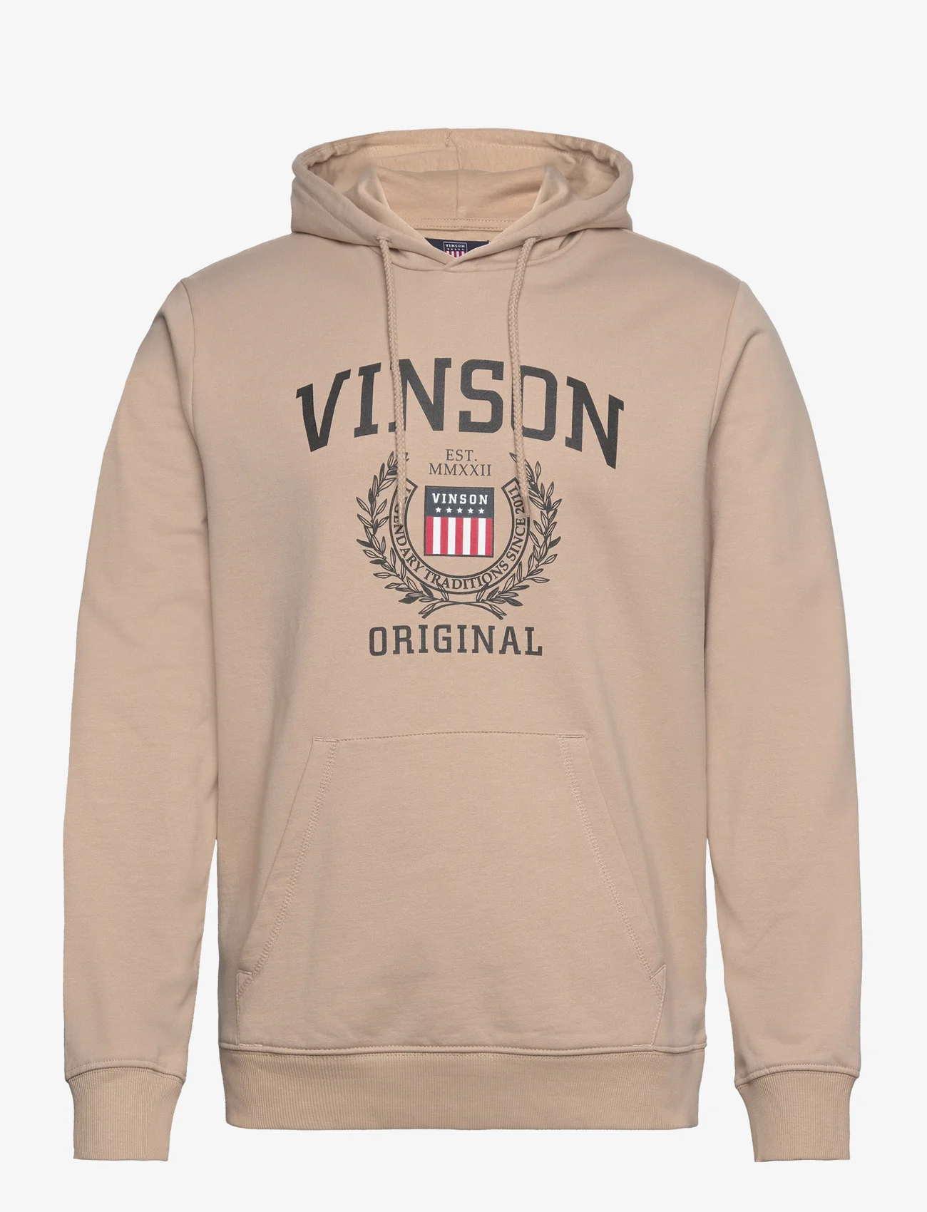 VINSON - Kris reg ho cot pe VIN M SW - hoodies - humus - 0